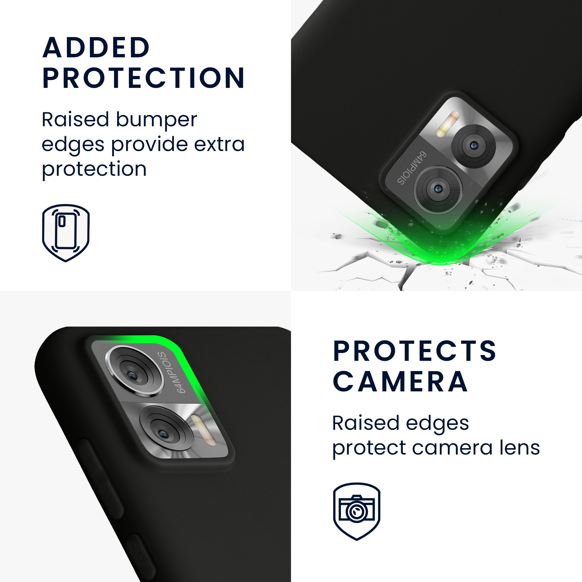 TPU kryt na mobil Motorola Edge 30 Neo kwmobile TPU matně černý