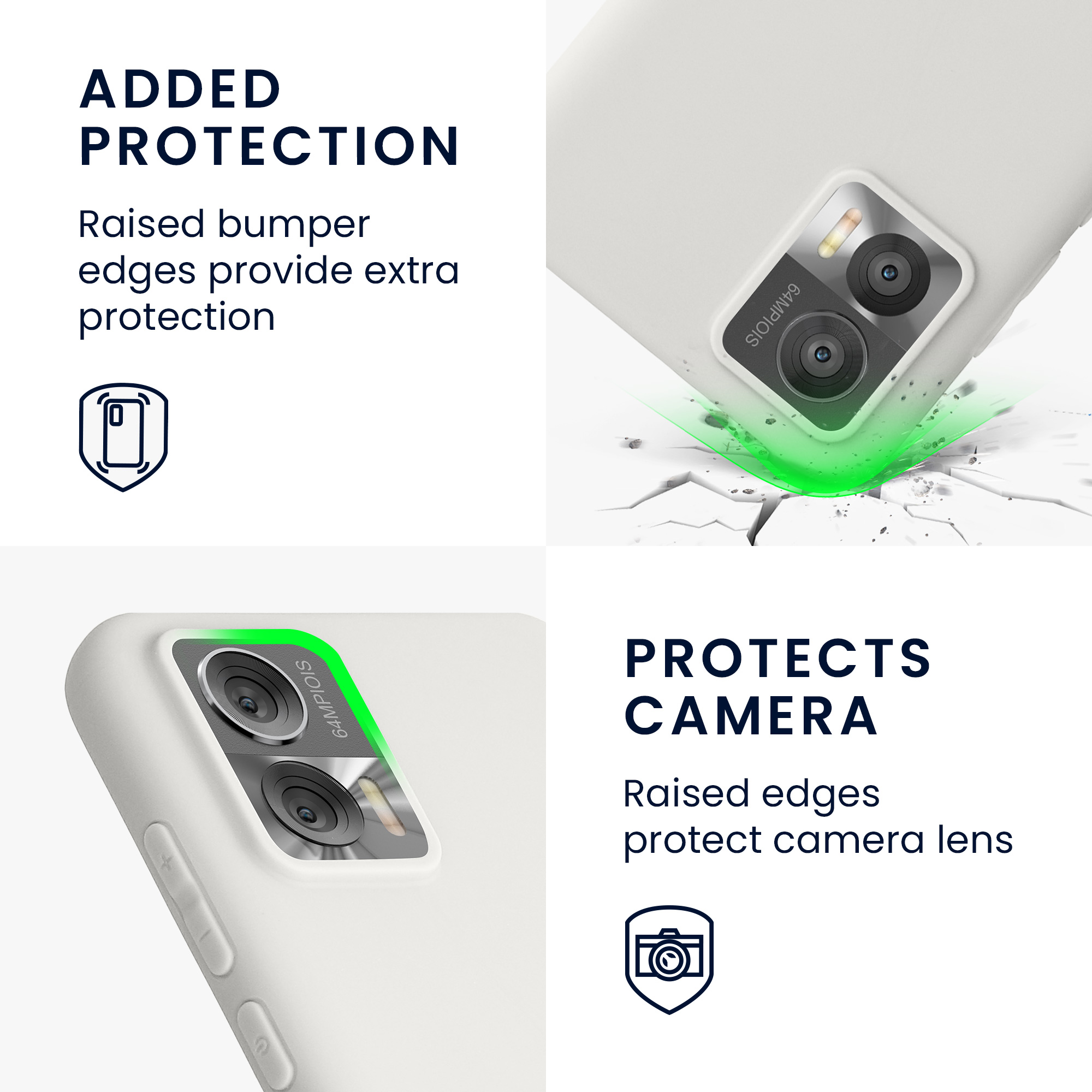 TPU kryt na mobil Motorola Edge 30 Neo kwmobile TPU matně bílý