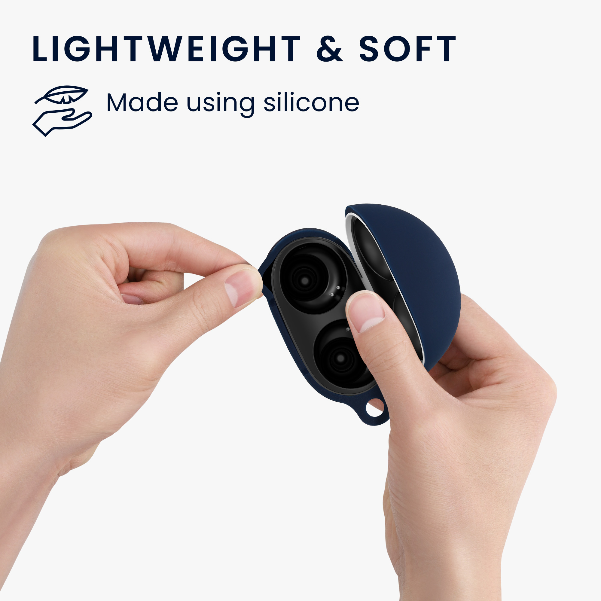 Silikonové pouzdro kwmobile pro Google Pixel Buds Pro 2 / Pixel Buds Pro - dark blue