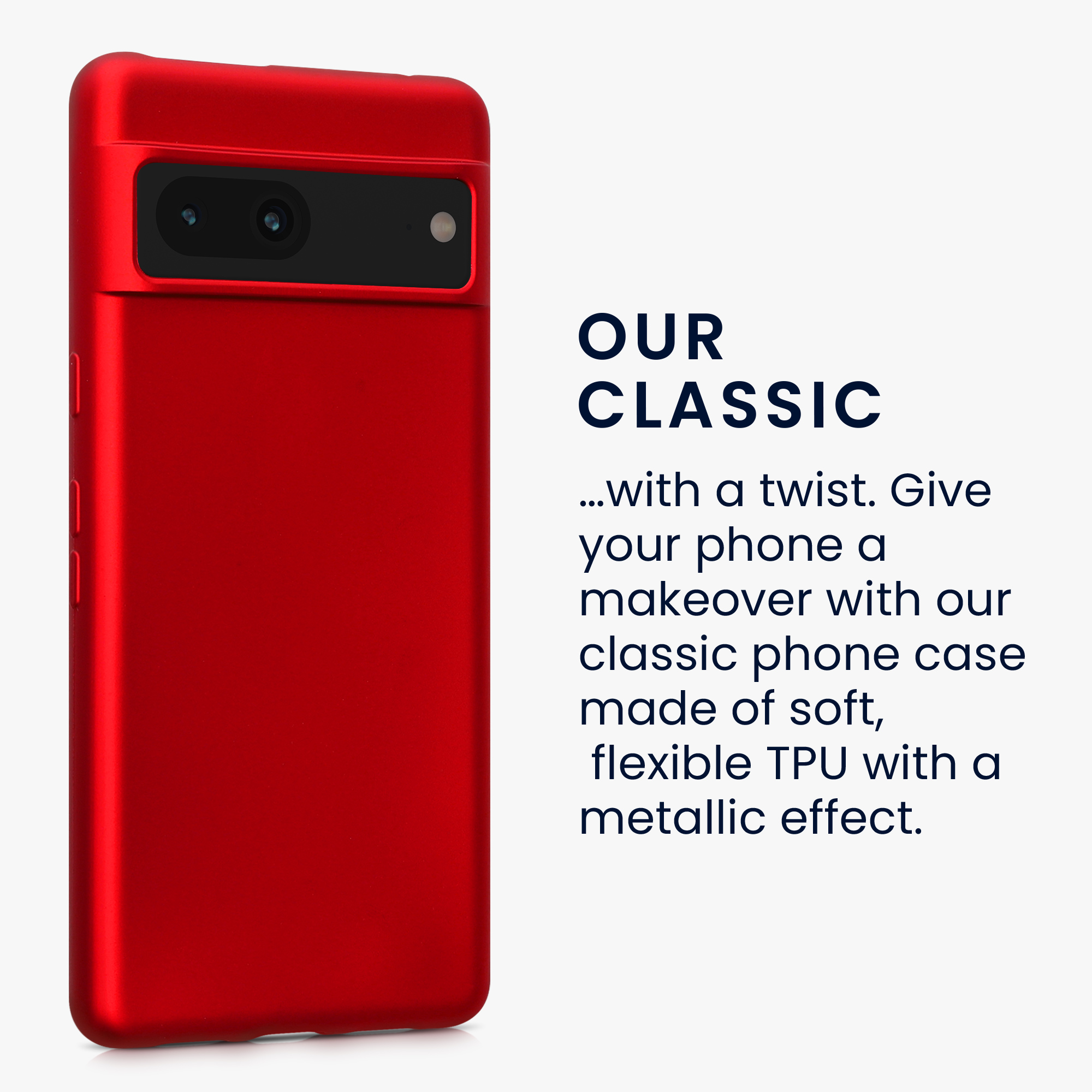 Metalický kryt kwmobile pro Google Pixel 7 - metallic dark red