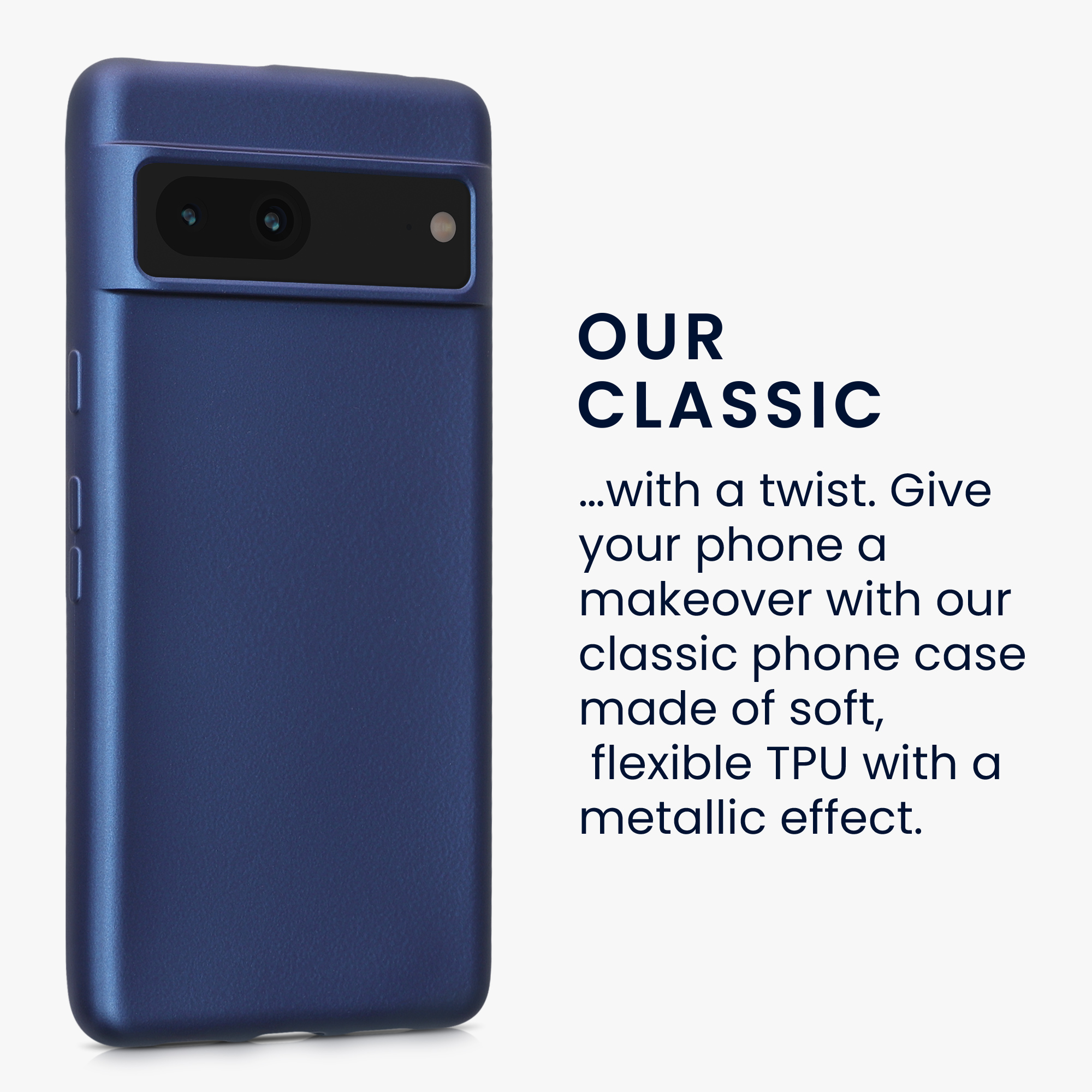 Metalický kryt kwmobile pro Google Pixel 7 - metalická modrá