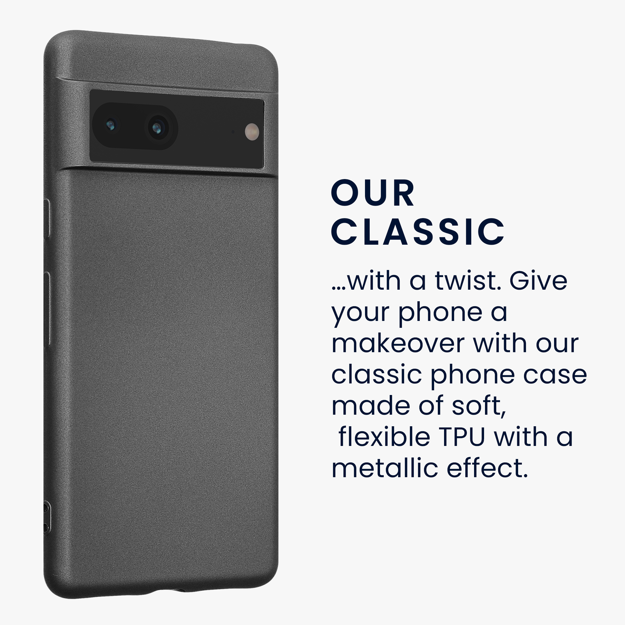 Metalický kryt kwmobile pro Google Pixel 7 - metallic grey