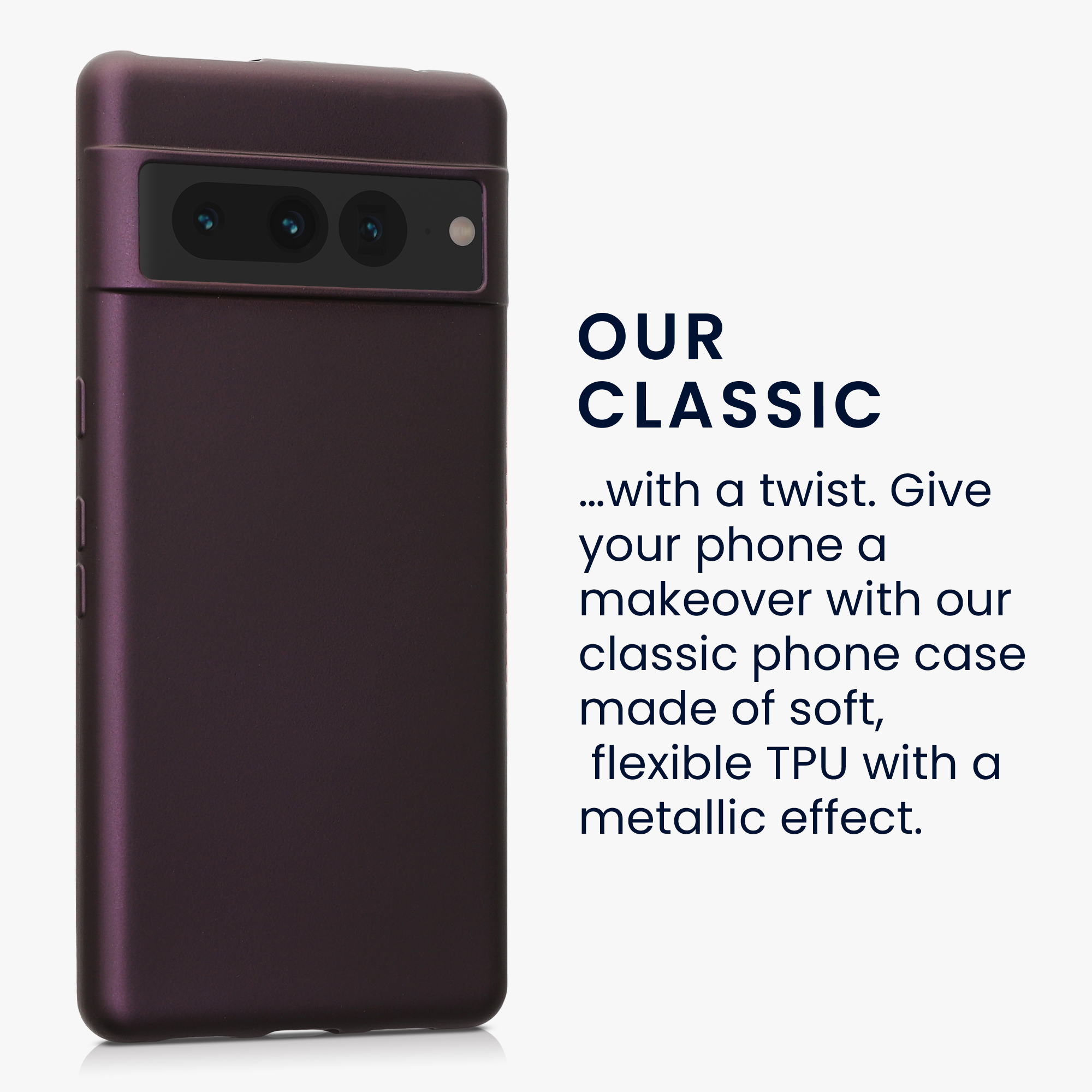Metalický kryt kwmobile Google Pixel 7 Pro - metalicky malinový