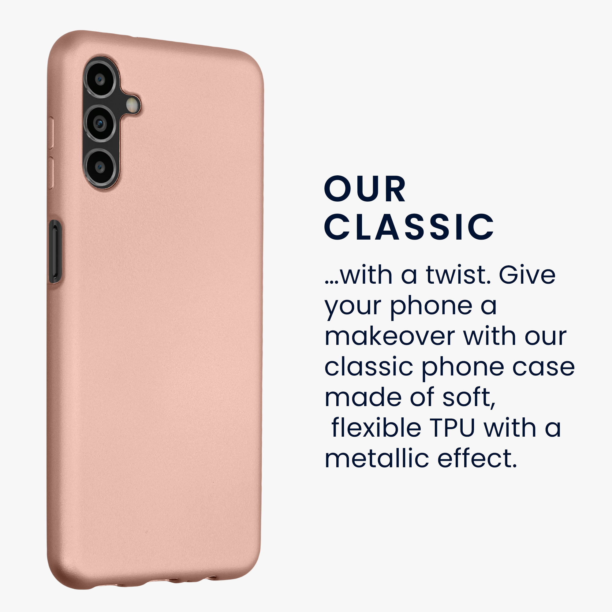 Kryt na mobil Samsung Galaxy A04s kwmobile Metallic metalicky rose gold