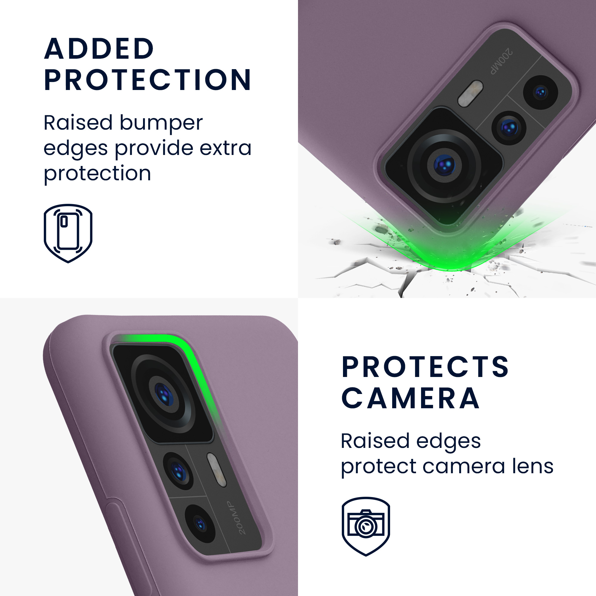 Kryt na mobil Xiaomi 12T / 12T Pro kwmobile světle fialová