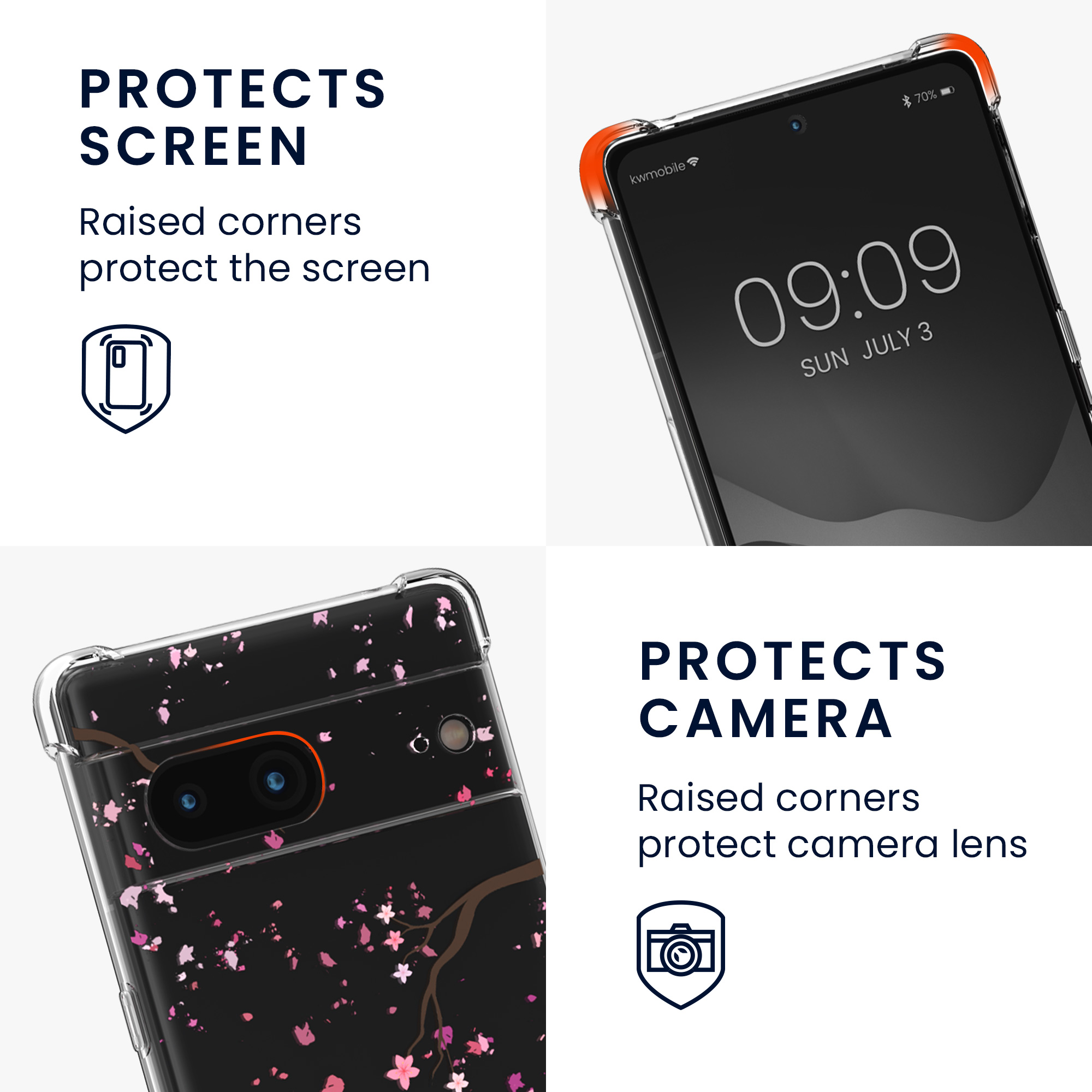 Crossbody kryt kwmobile pro Google Pixel 7 - tmavě hnědá