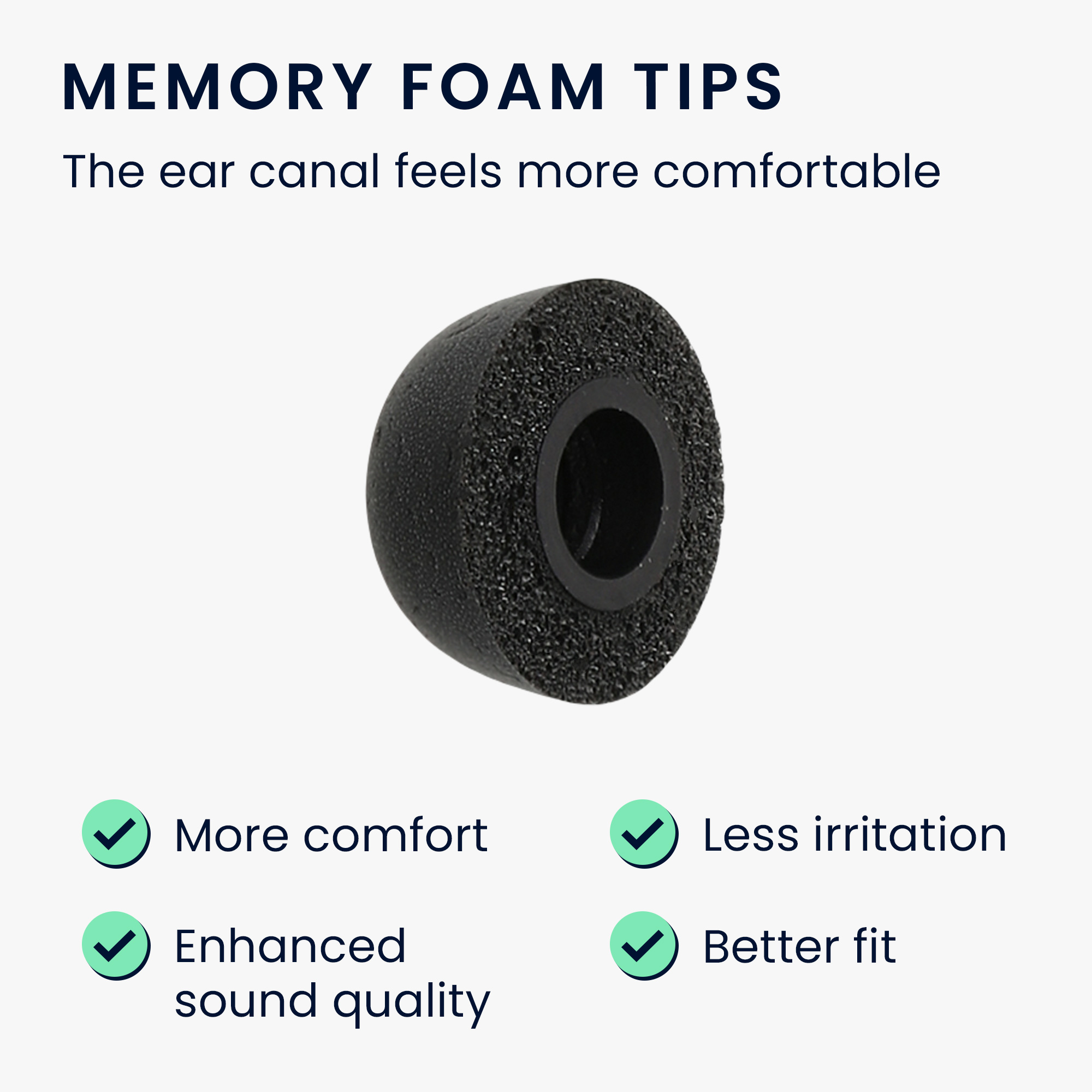 Náhradní špunty kwmobile pro Google Pixel Buds Pro - černá matná