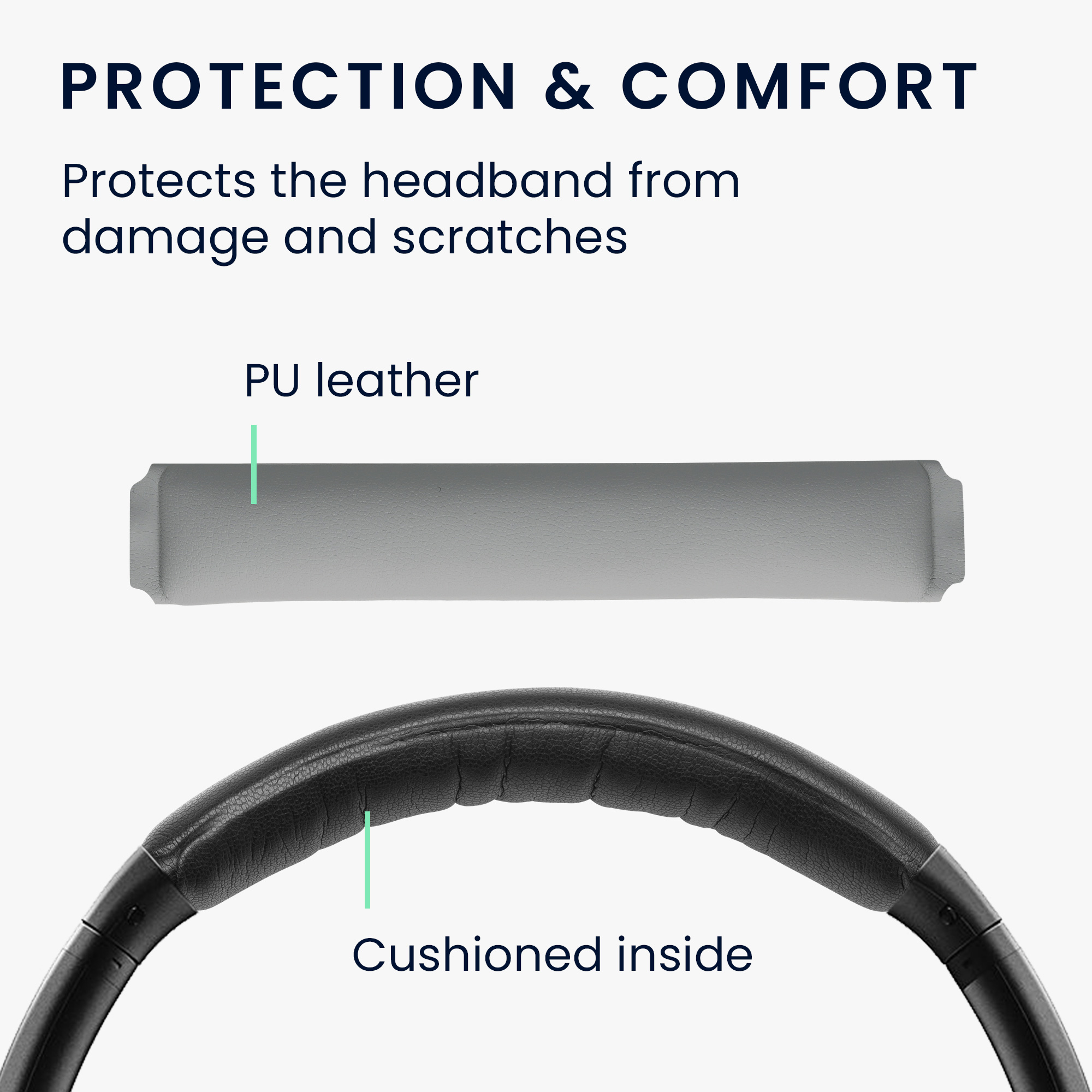 Pouzdro pro Bose Quietcomfort 35 / QC35 wireless II kwmobile z eko kůže - šedá