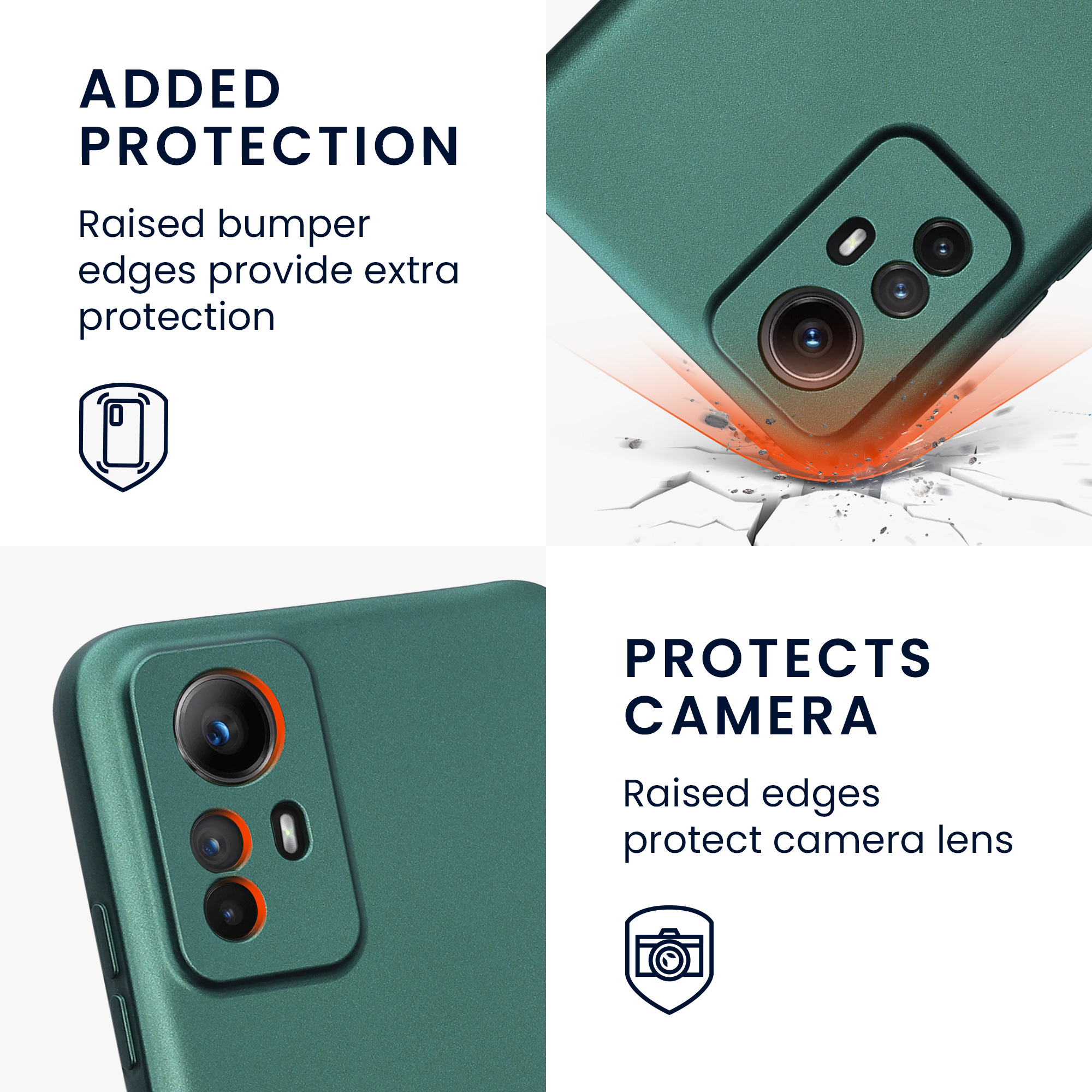 Kryt Xiaomi Redmi Note 12S metalický TPU metalická modrozelená kwmobile
