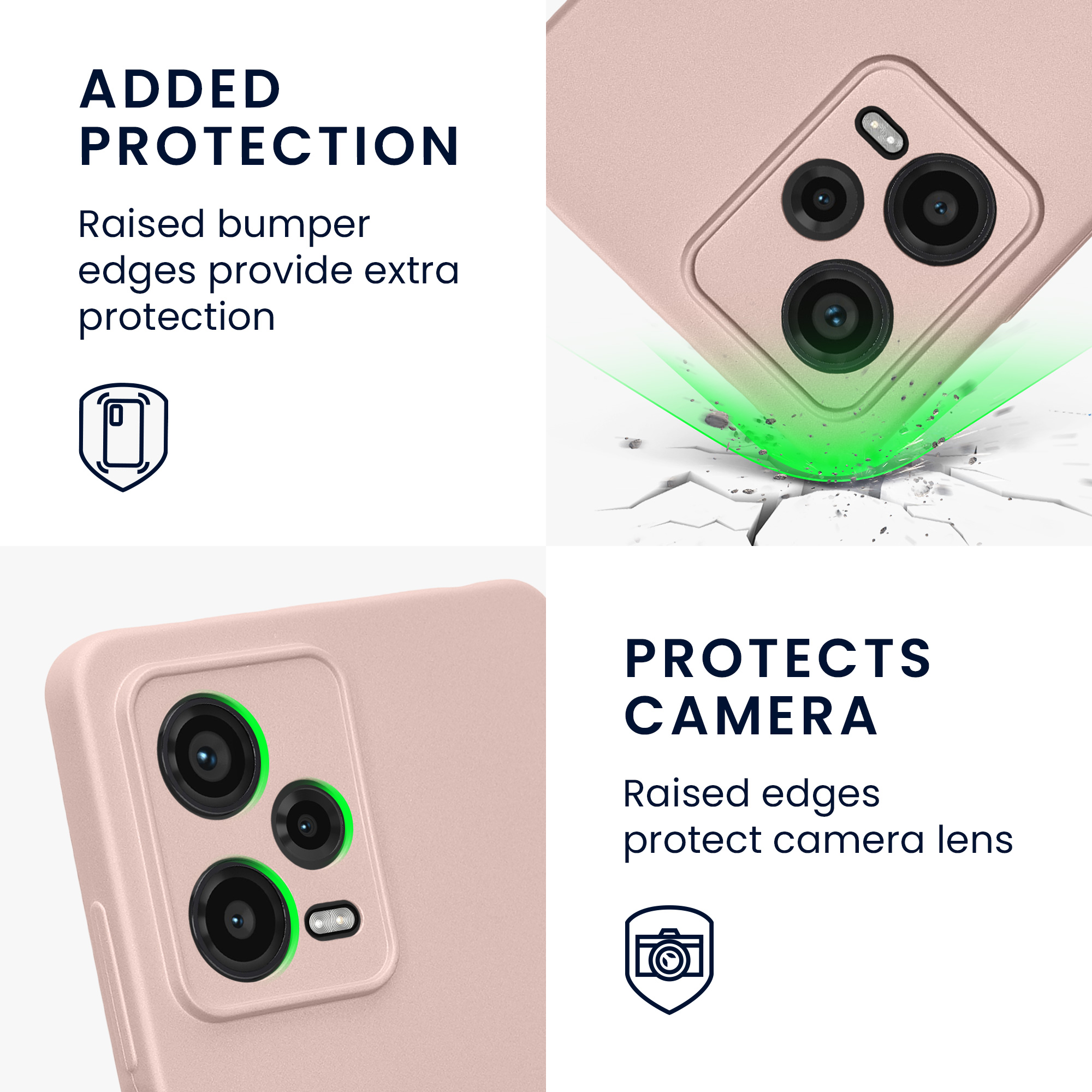Kryt Xiaomi Redmi Note 12 Pro 5G metalický TPU růžová kwmobile