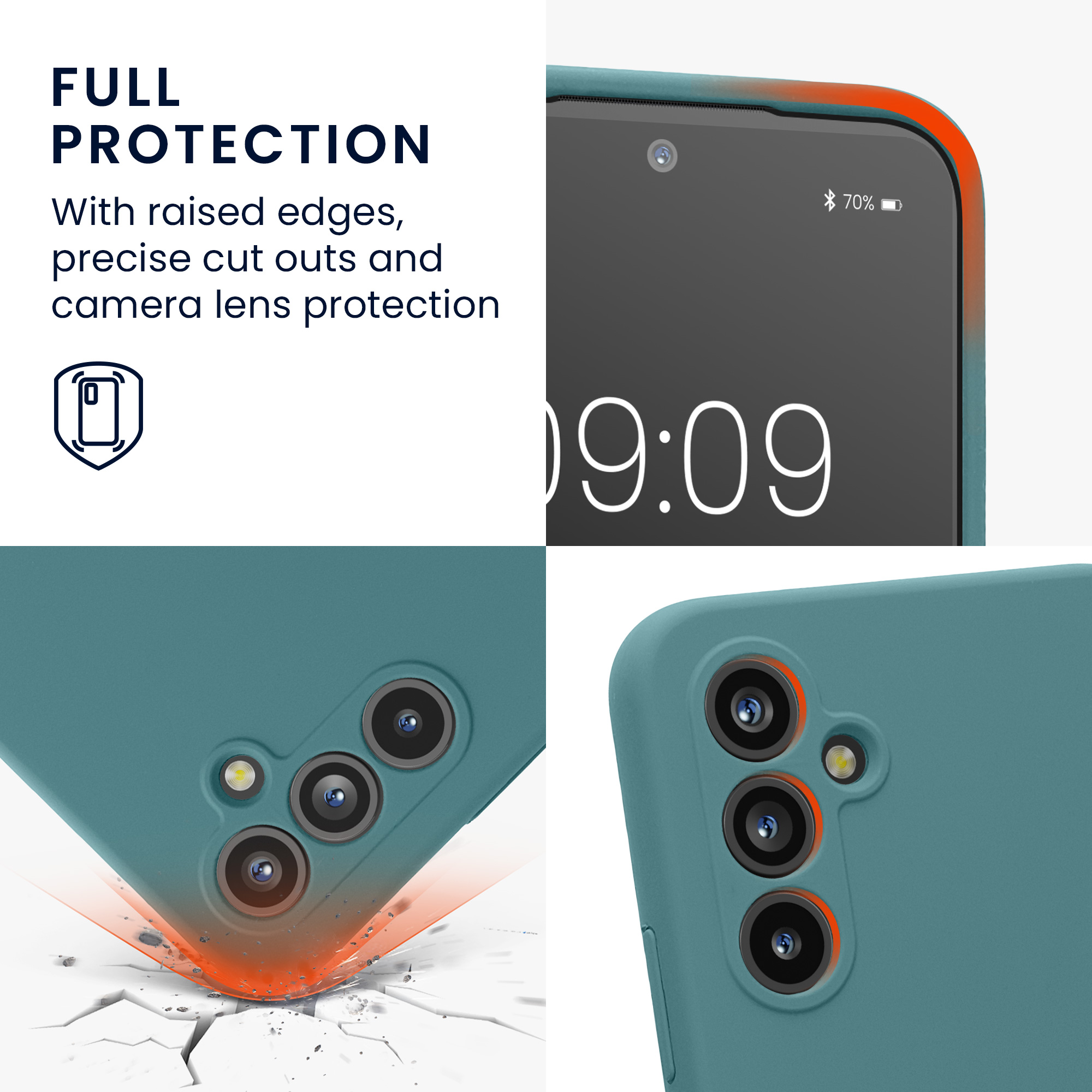 Kryt na mobil Samsung Galaxy A54 5G kwmobile slim matný TPU Antický kámen