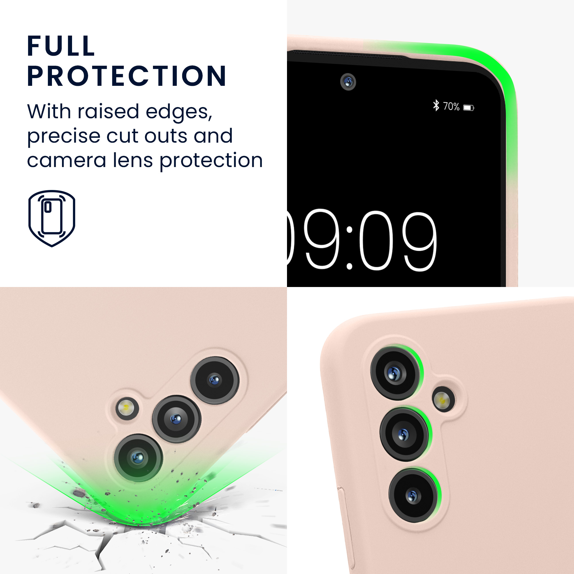 Kryt na mobil Samsung Galaxy A54 5G kwmobile slim matný TPU Kokosový vír