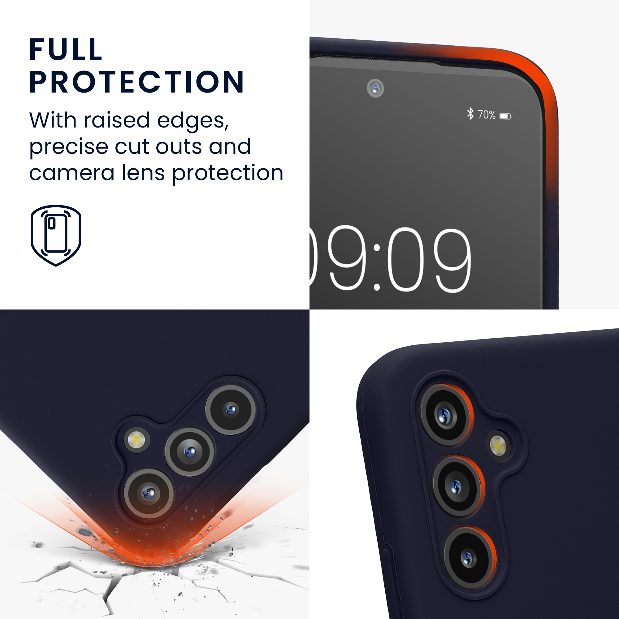 Kryt na mobil Samsung Galaxy A54 5G kwmobile slim matný TPU Hluboký oceán