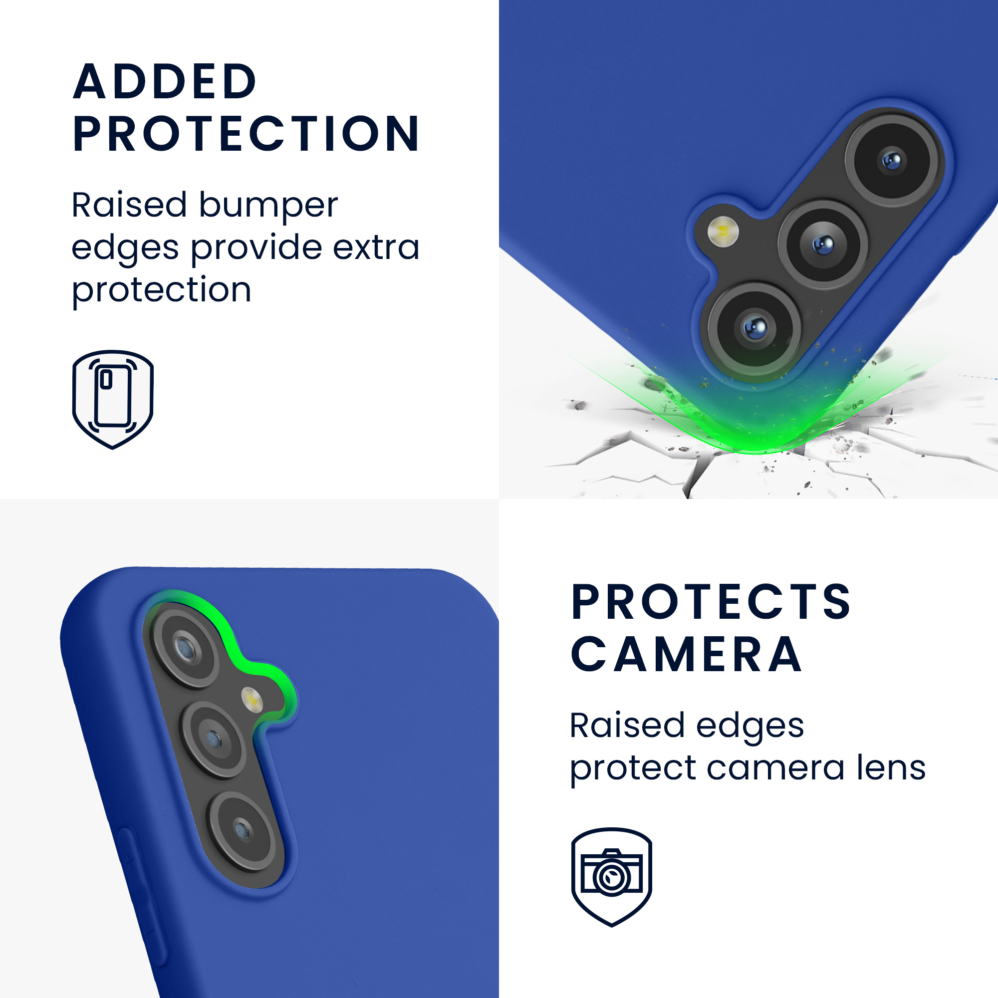 Kryt na mobil Samsung Galaxy A54 5G kwmobile TPU Baltická modrá