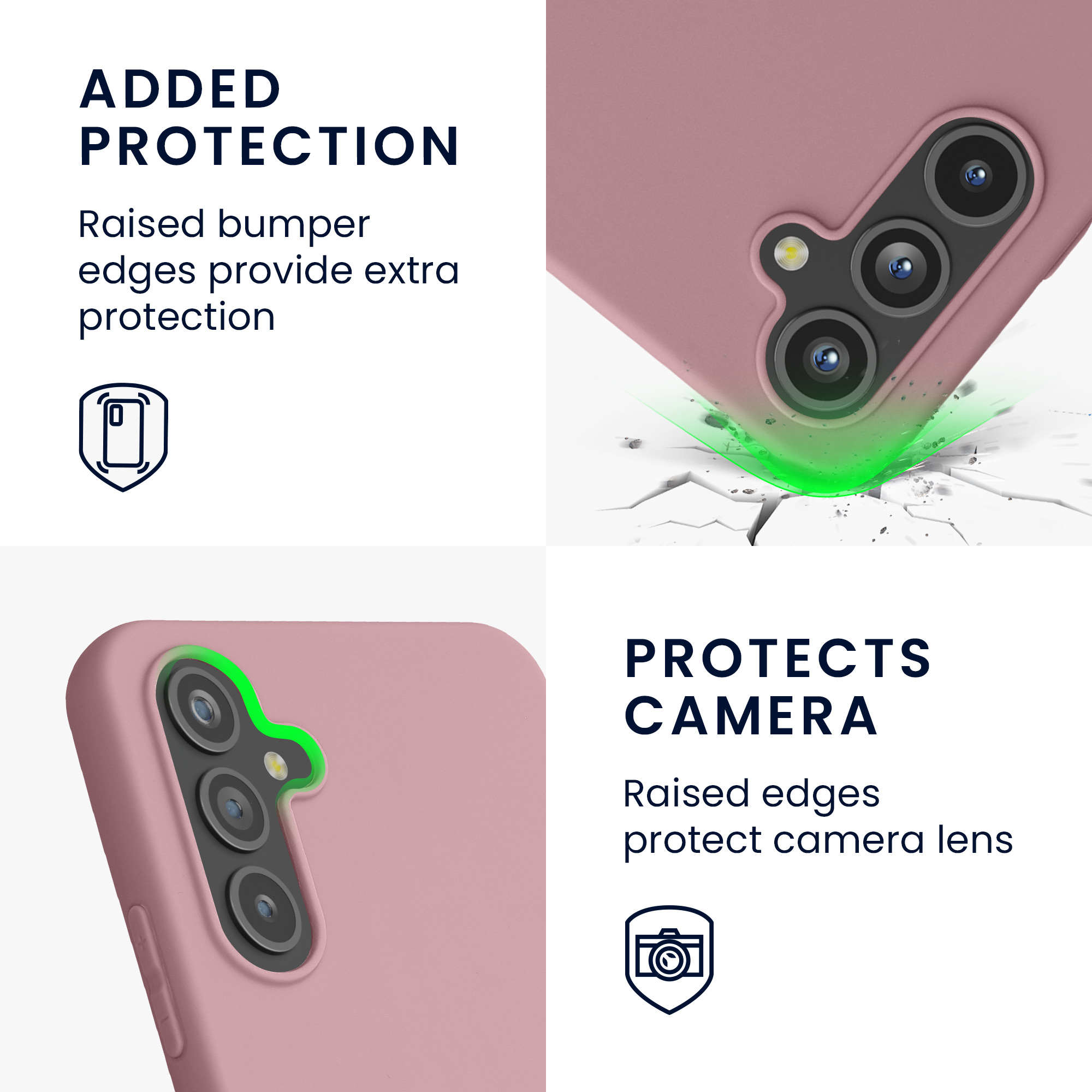 Kryt na mobil Samsung Galaxy A54 5G kwmobile TPU Matná antická růžová