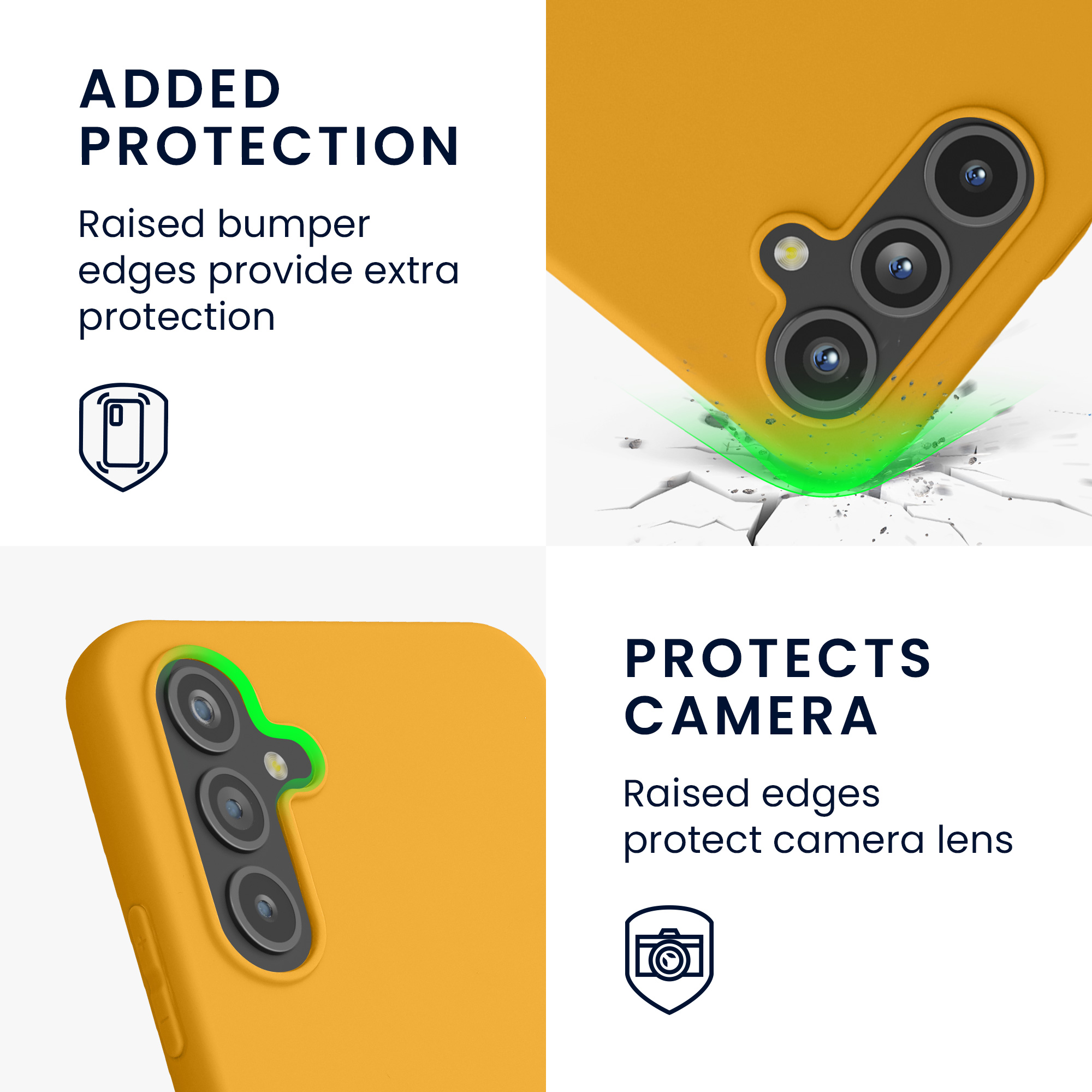 Pouzdro pro Samsung Galaxy A54 5G kwmobile TPU - medově žlutá