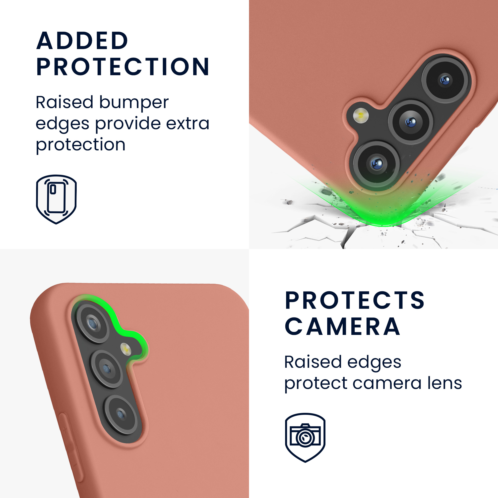 TPU kryt pro Samsung Galaxy A54 5G, nárazuvzdorný, pro bezdrátové nabíjení kwmobile ‑ zimní růžová