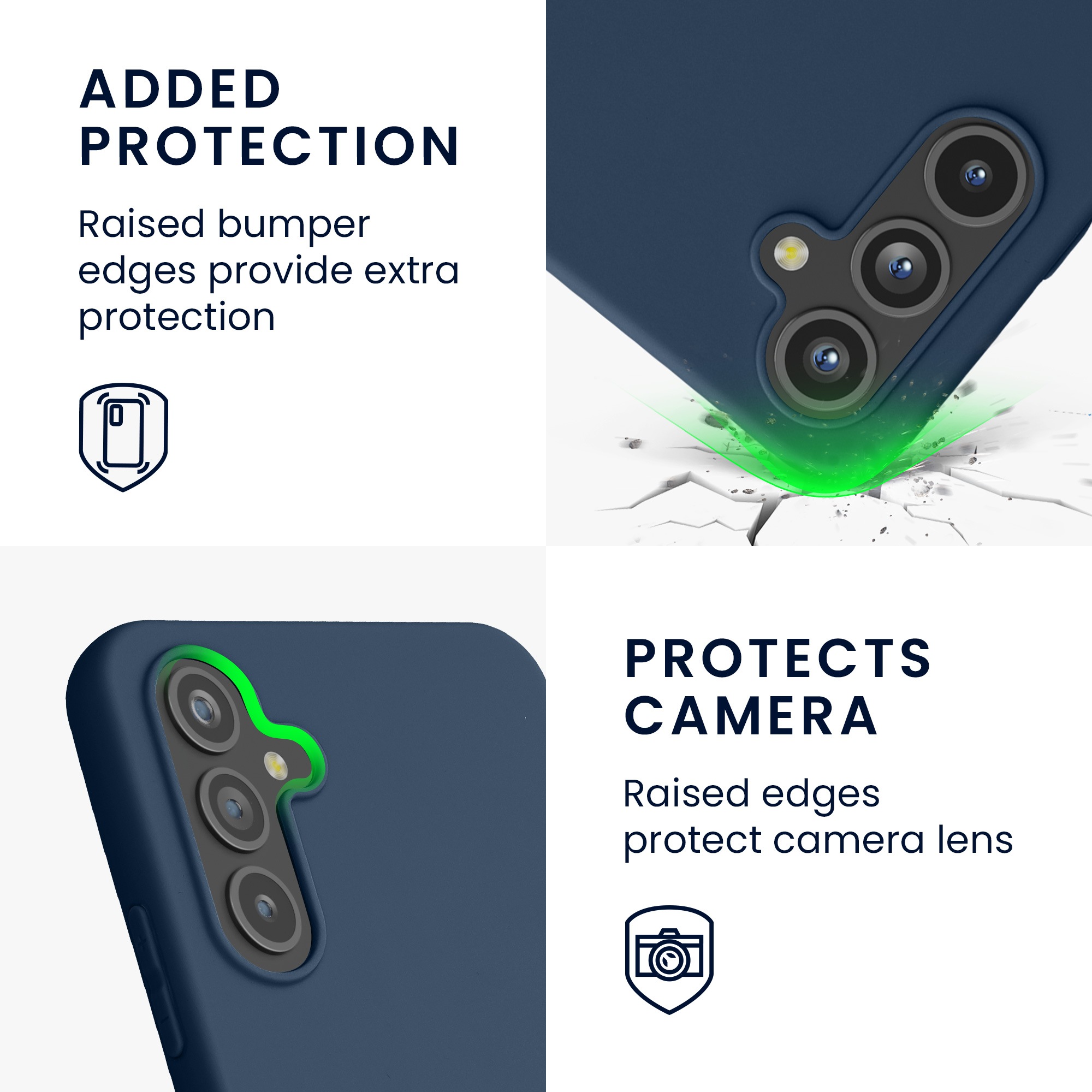 Kryt na mobil Samsung Galaxy A54 5G kwmobile TPU Námořnická modrá
