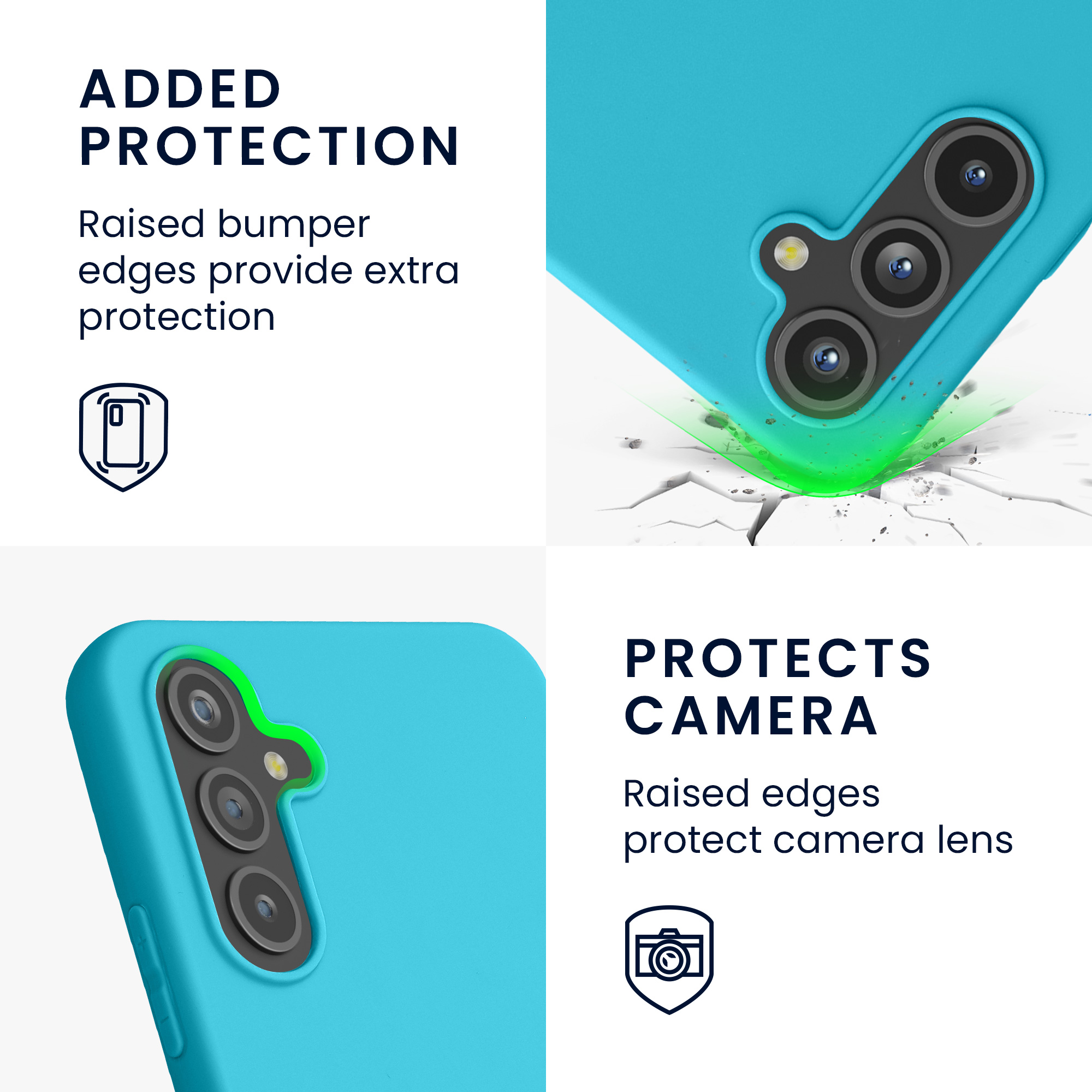 Pouzdro pro Samsung Galaxy A54 5G kwmobile TPU - ledově modrá