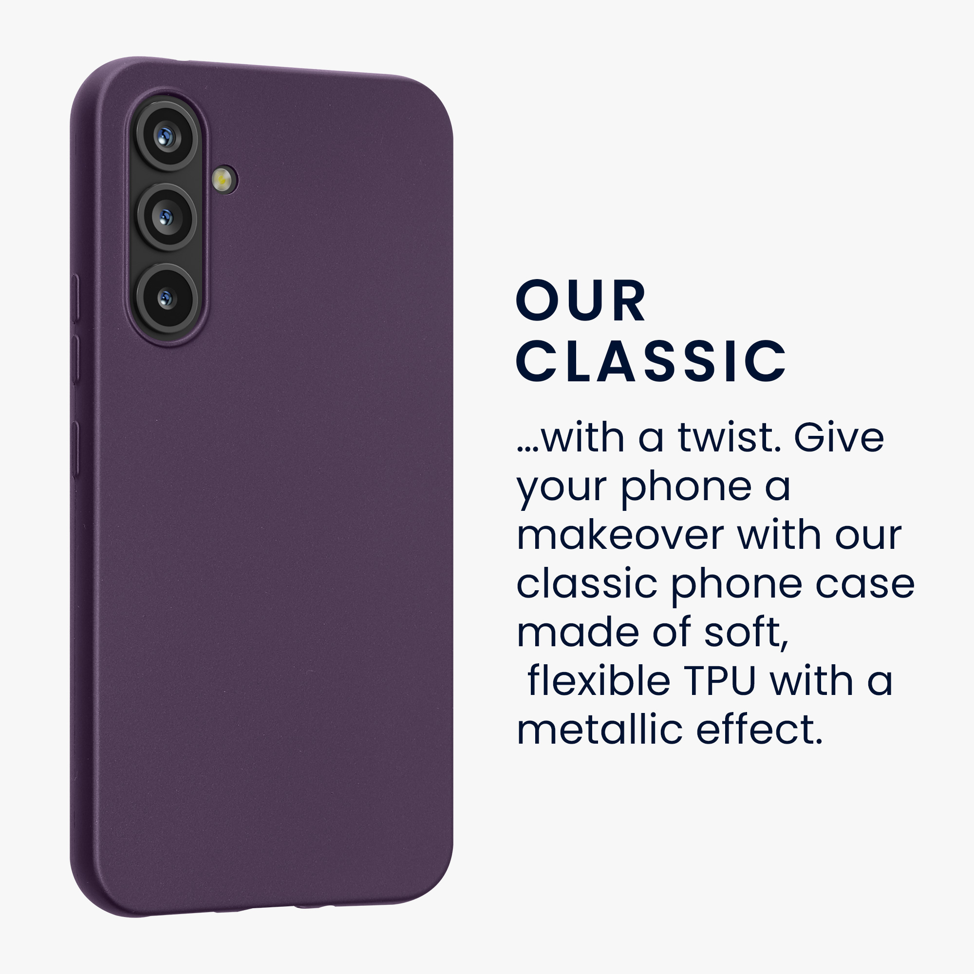 Kryt na mobil Samsung Galaxy A54 5G kwmobile TPU metalický Metalická ostružinová