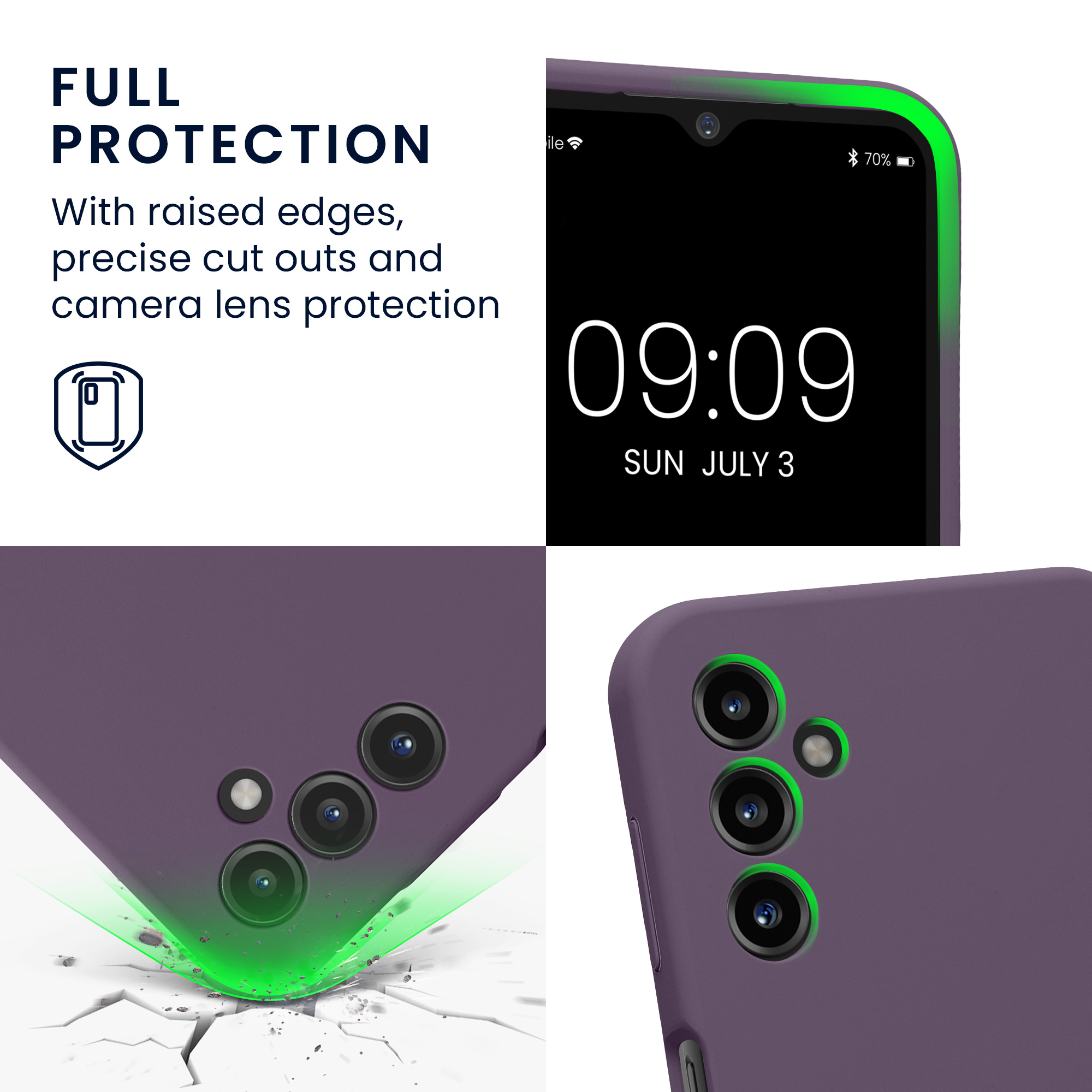 Kryt na mobil Samsung Galaxy A14 5G kwmobile slim matný TPU Bledá iris