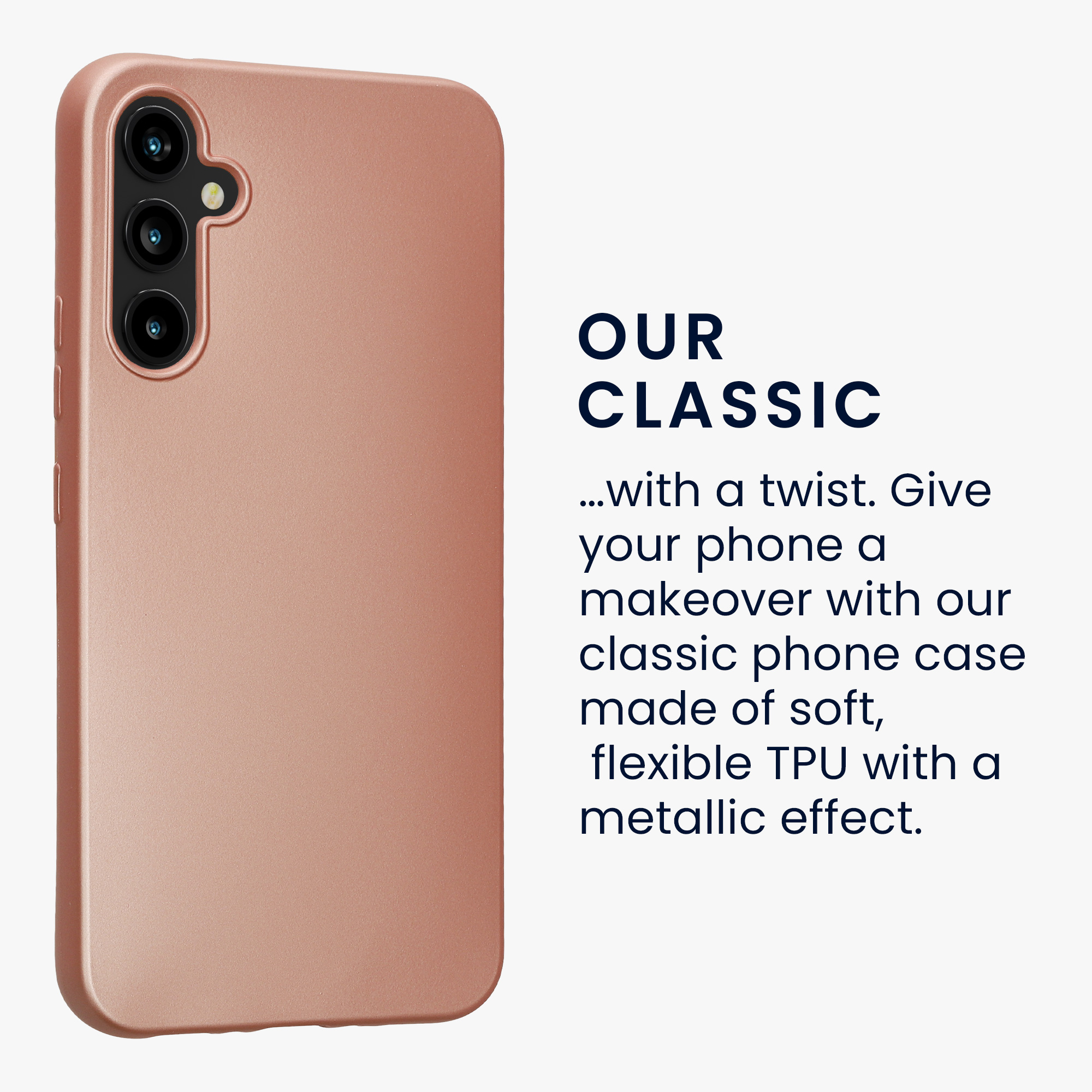 Metalický kryt na mobil Samsung Galaxy A34 5G kwmobile metalicky rose gold