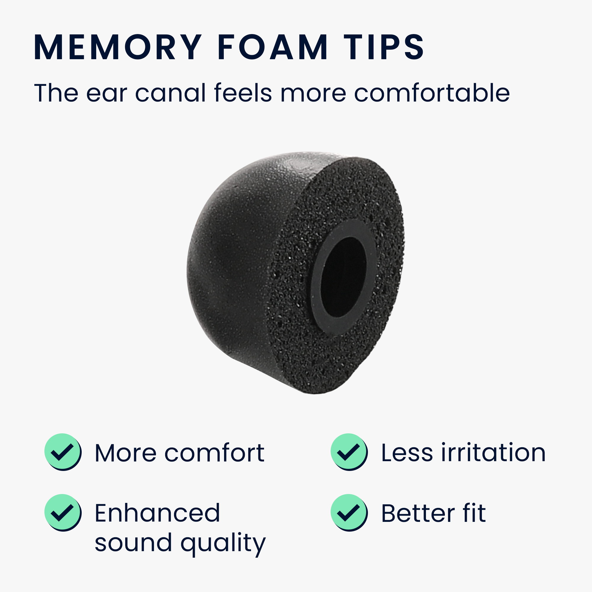 Náhradní špunty do uší Beats Fit Pro kwmobile 6 ks černá