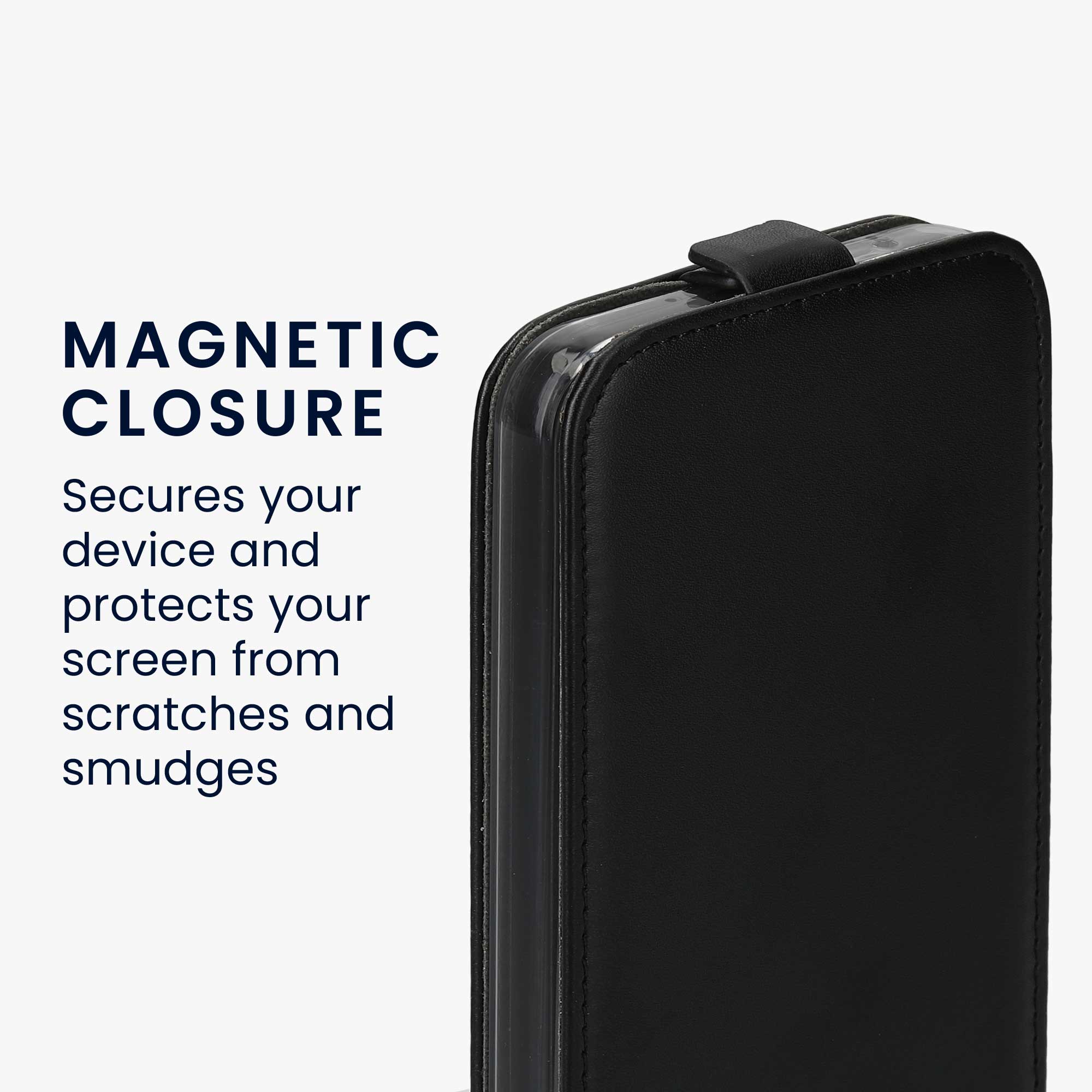 Flip pouzdro Samsung Galaxy A54 5G kwmobile PU kůže vertikální s magnetem Černá