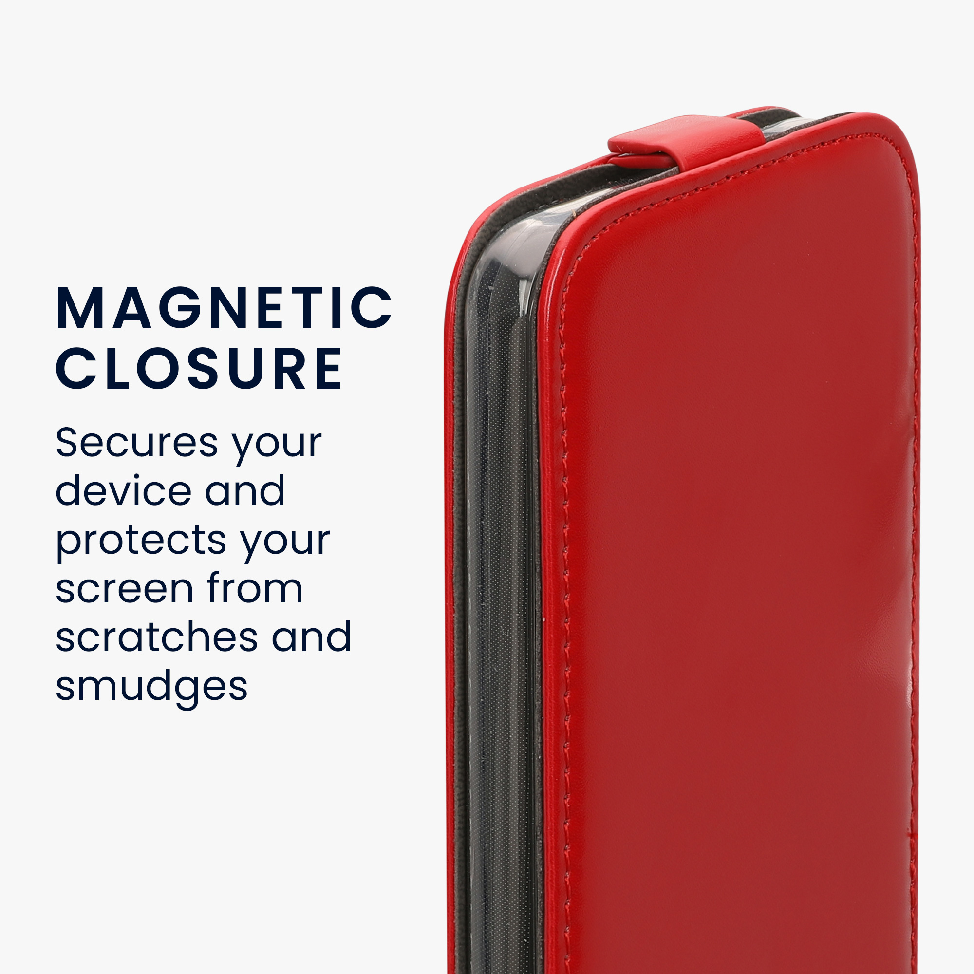 Flip pouzdro Samsung Galaxy A54 5G kwmobile PU kůže vertikální s magnetem Tmavě červená