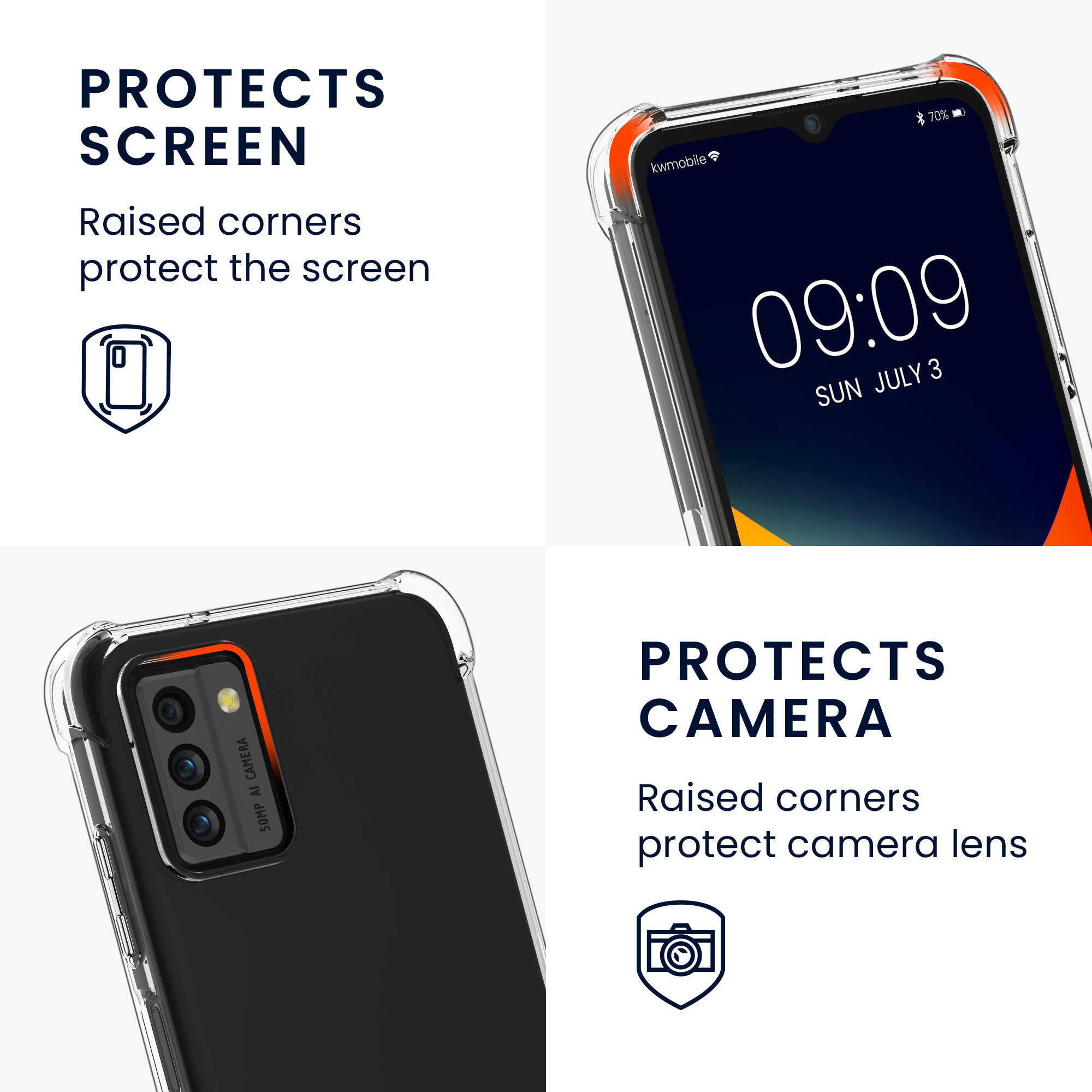 Crossbody kryt na mobil Nokia G22 kwmobile šňůrka transparentní