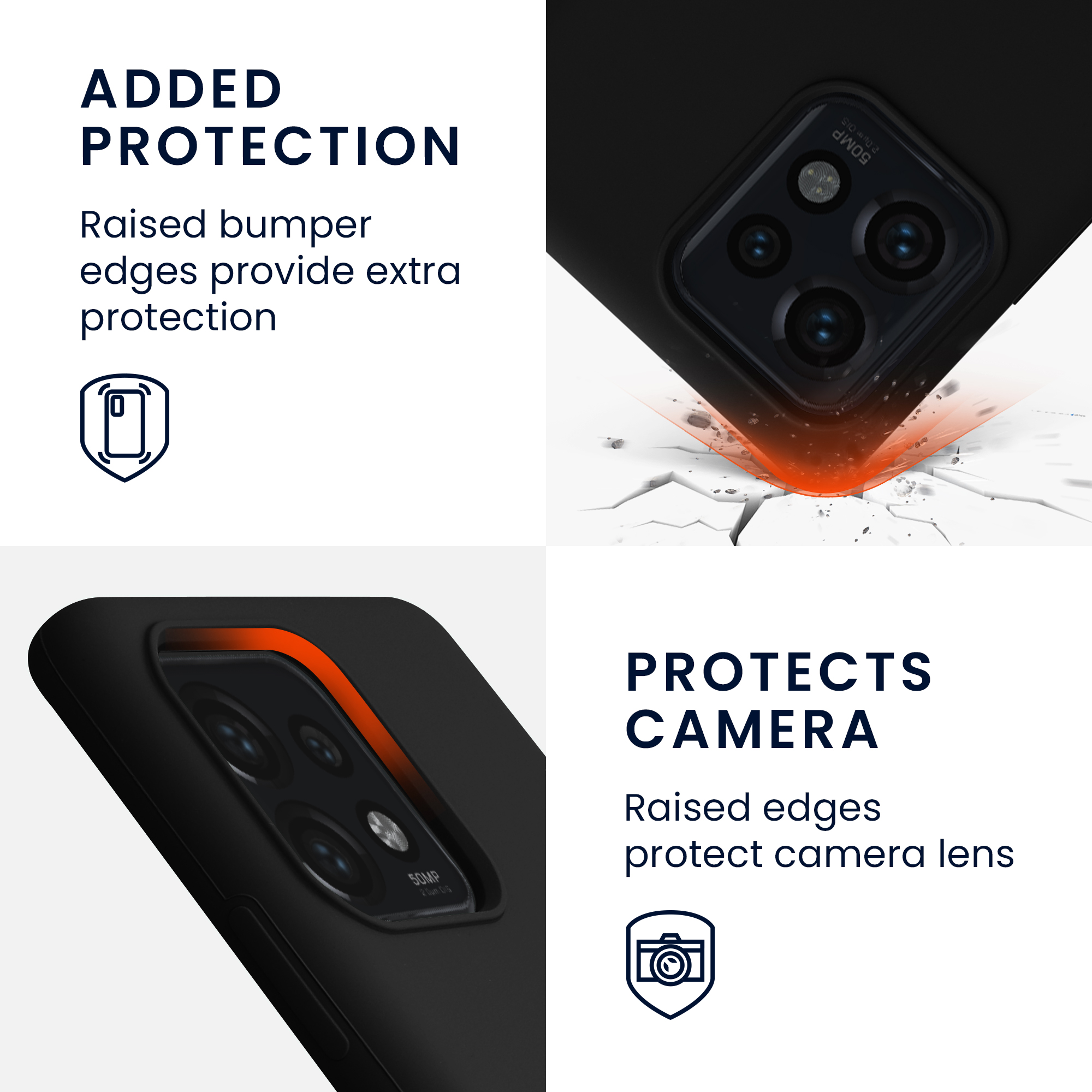 Kryt na mobil Motorola Edge 40 Pro / Edge+ (2023) kwmobile TPU černá