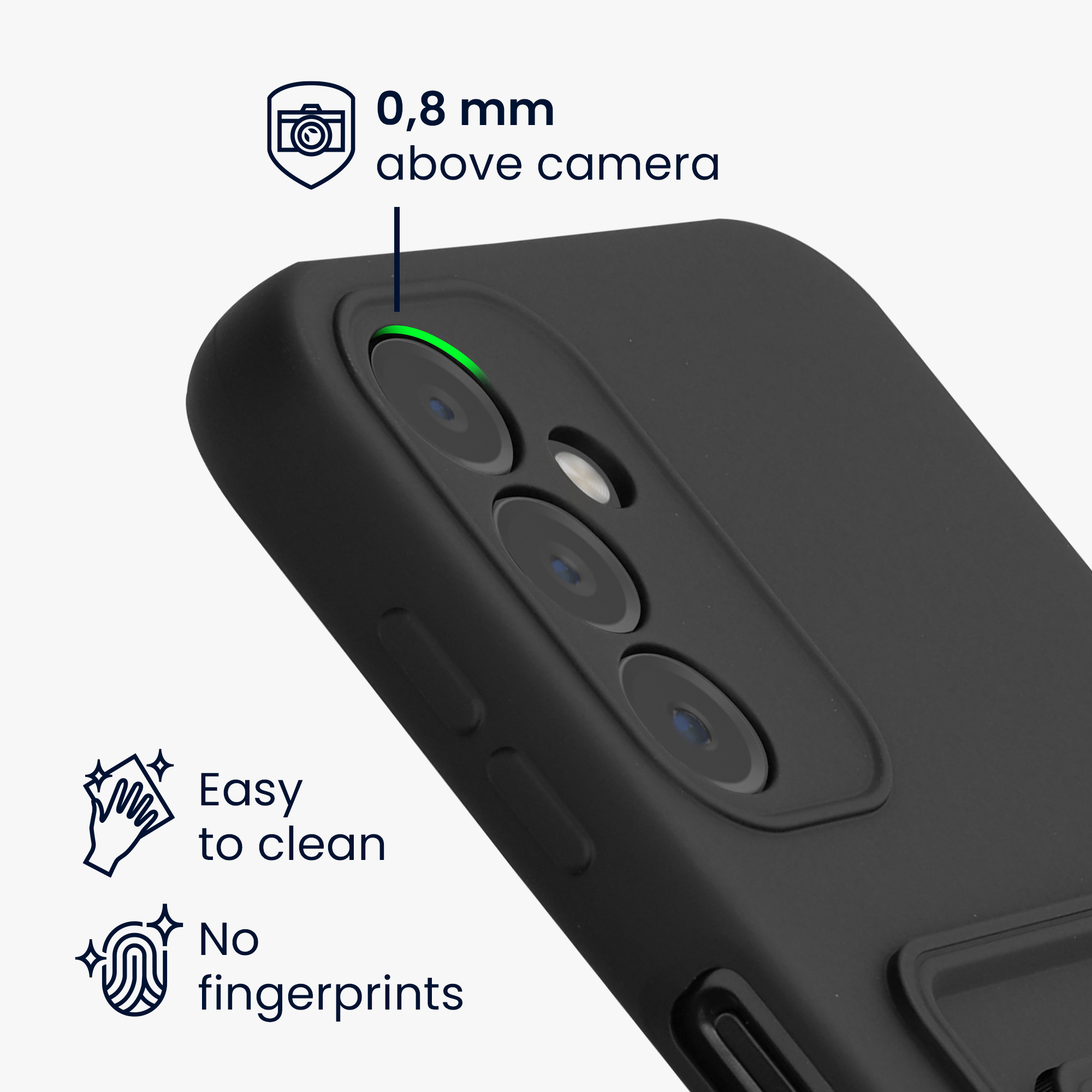 Kryt na mobil Samsung Galaxy A14 5G kwmobile TPU s přihrádkou na kartu Černá