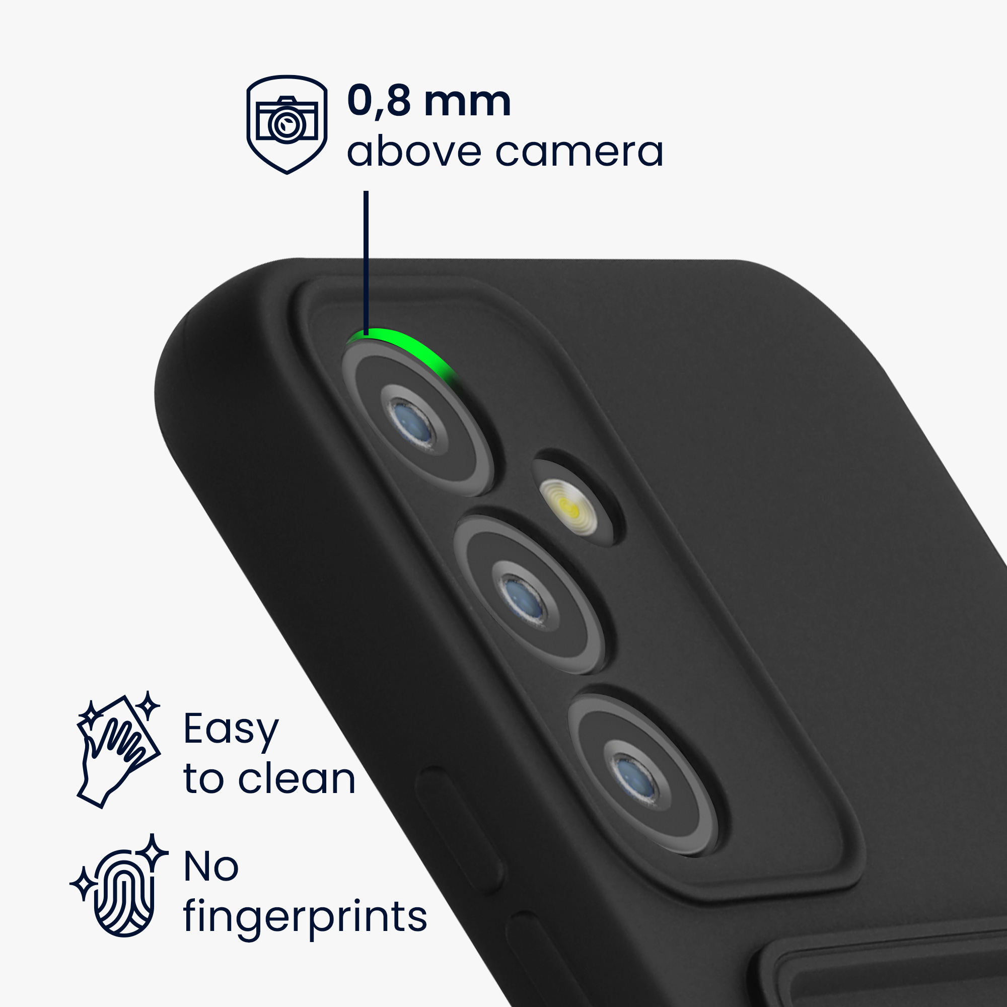 Kryt na mobil Samsung Galaxy A54 5G kwmobile TPU s přihrádkou na kartu Černá