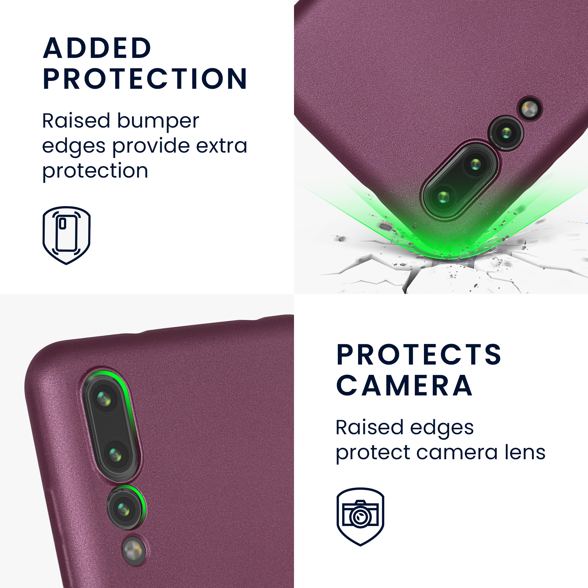 Kryt kwmobile Huawei P20 Pro, metalická levandulová