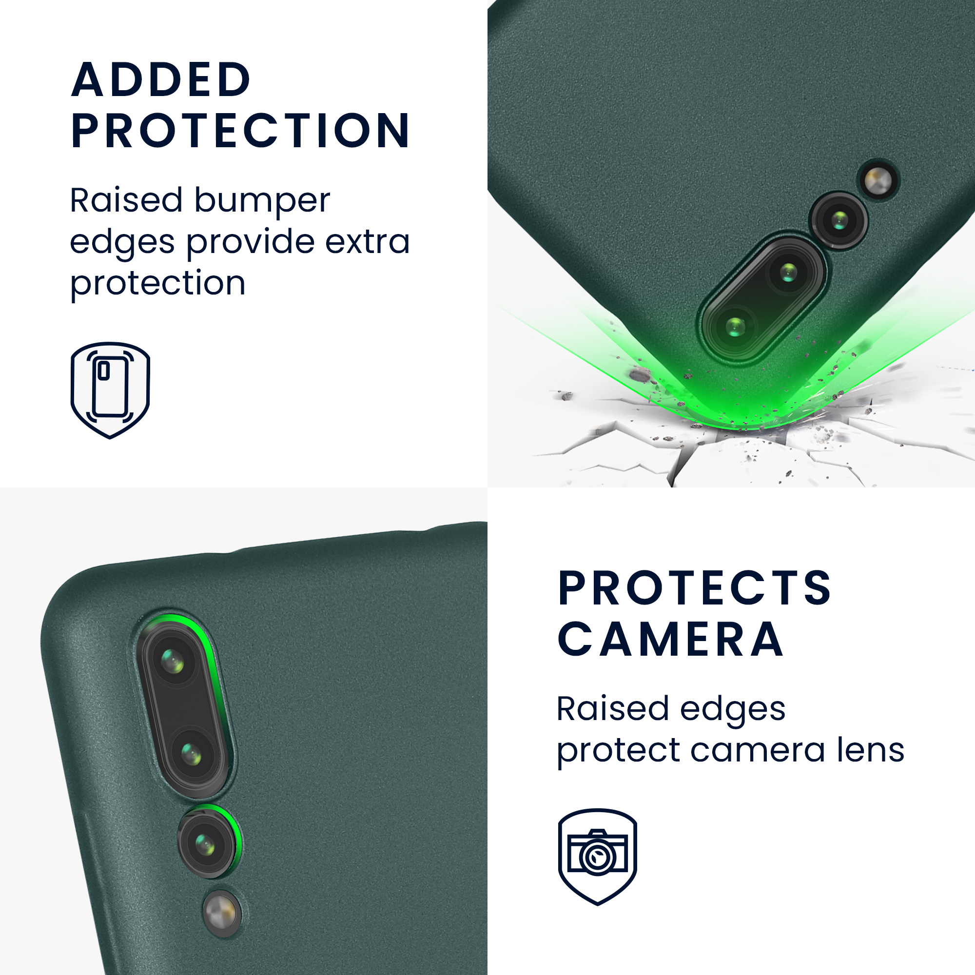Kryt kwmobile Huawei P20 Pro, metalická petrolejová