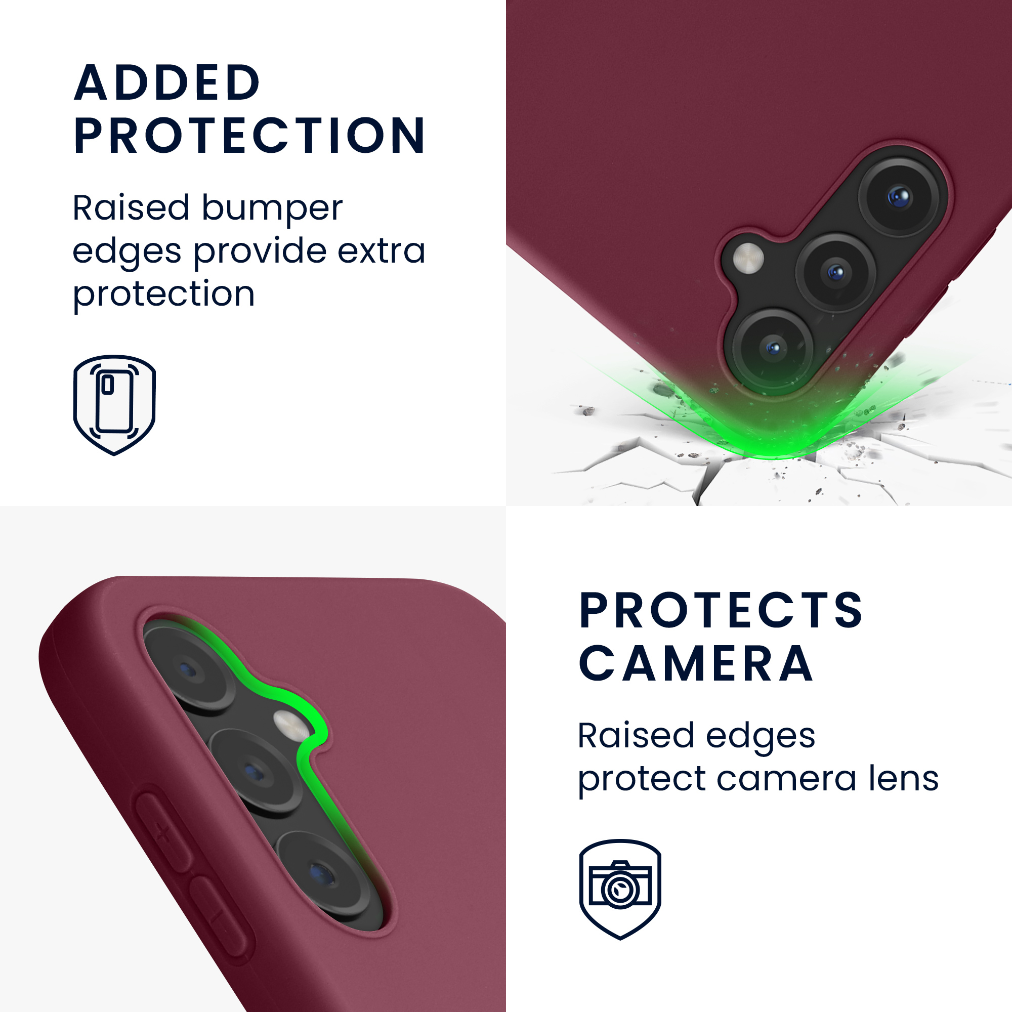 Kryt na mobil Samsung Galaxy A14 5G kwmobile TPU Bordeaux fialová