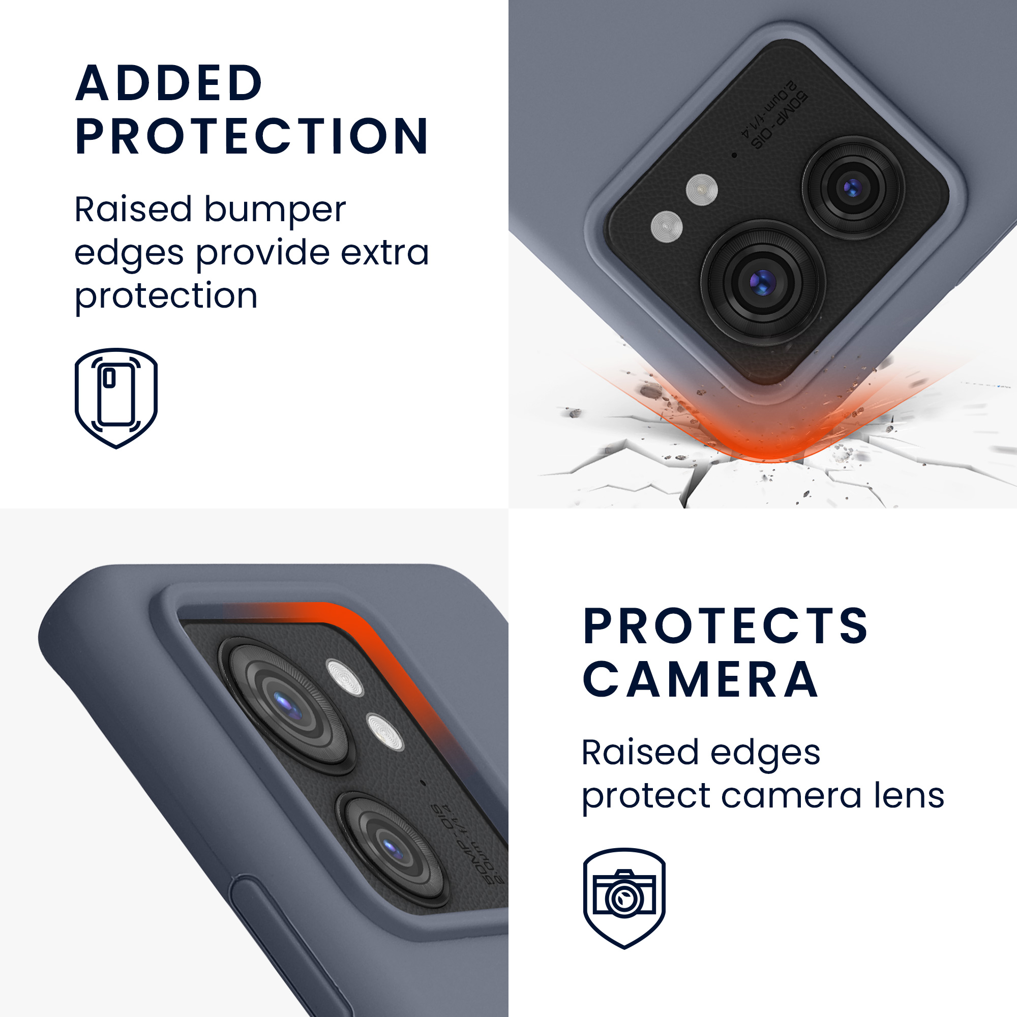 TPU kryt na mobil Motorola Edge 40 kwmobile TPU levandulově šedý