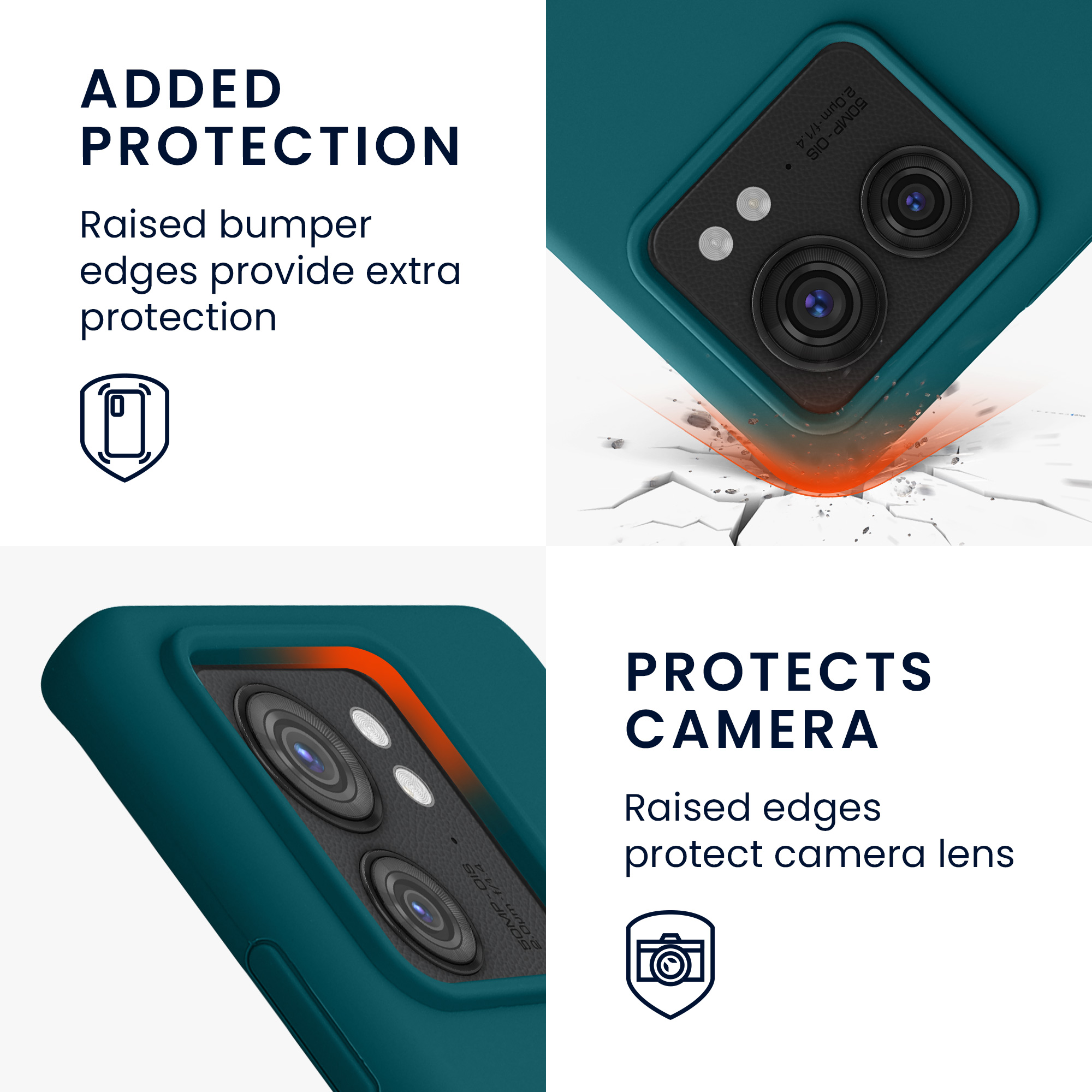 TPU kryt na mobil Motorola Edge 40 kwmobile TPU petrolejový
