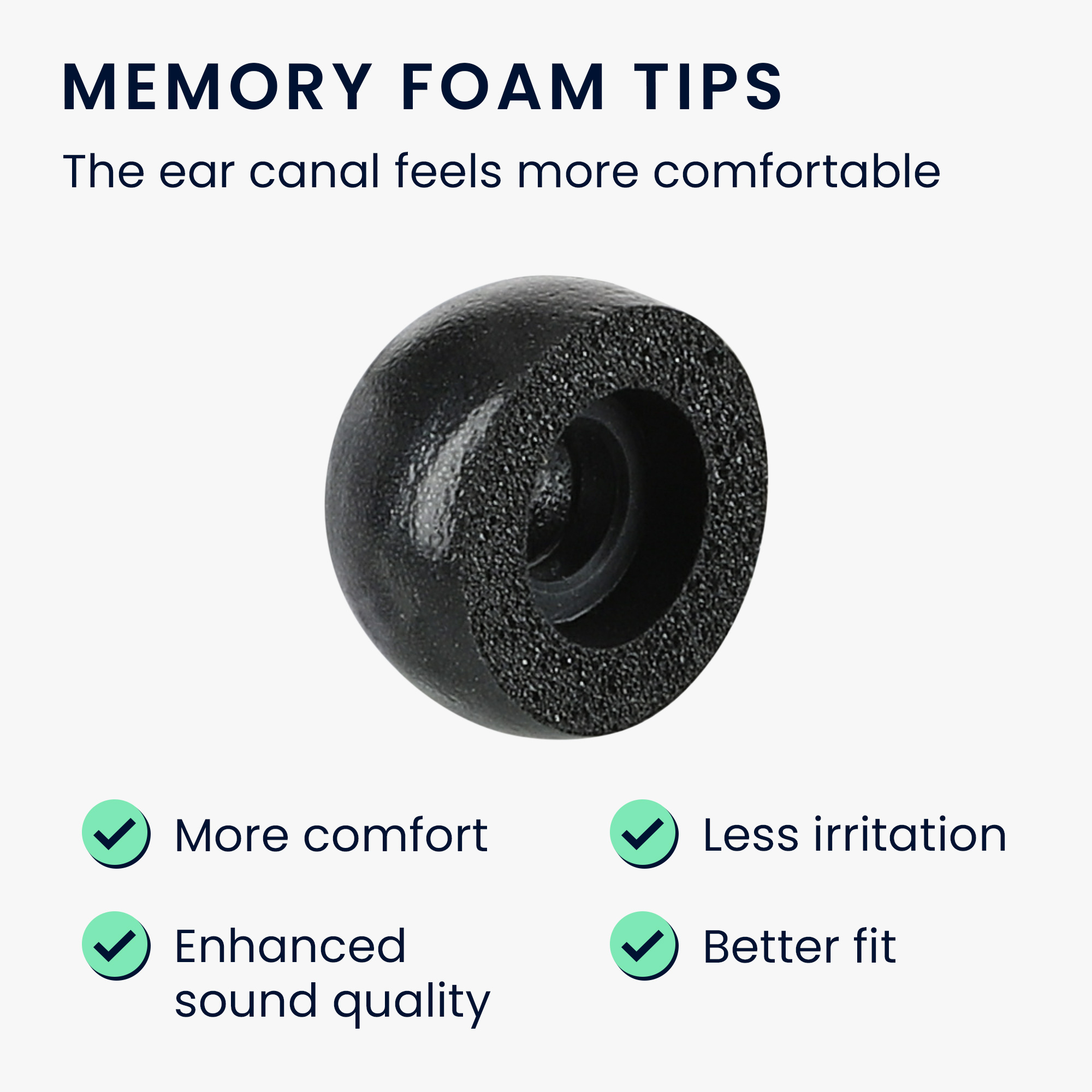 kwmobile špunty do sluchátek JBL Reflect flow Pro - Replacement Ear Cushions in černá