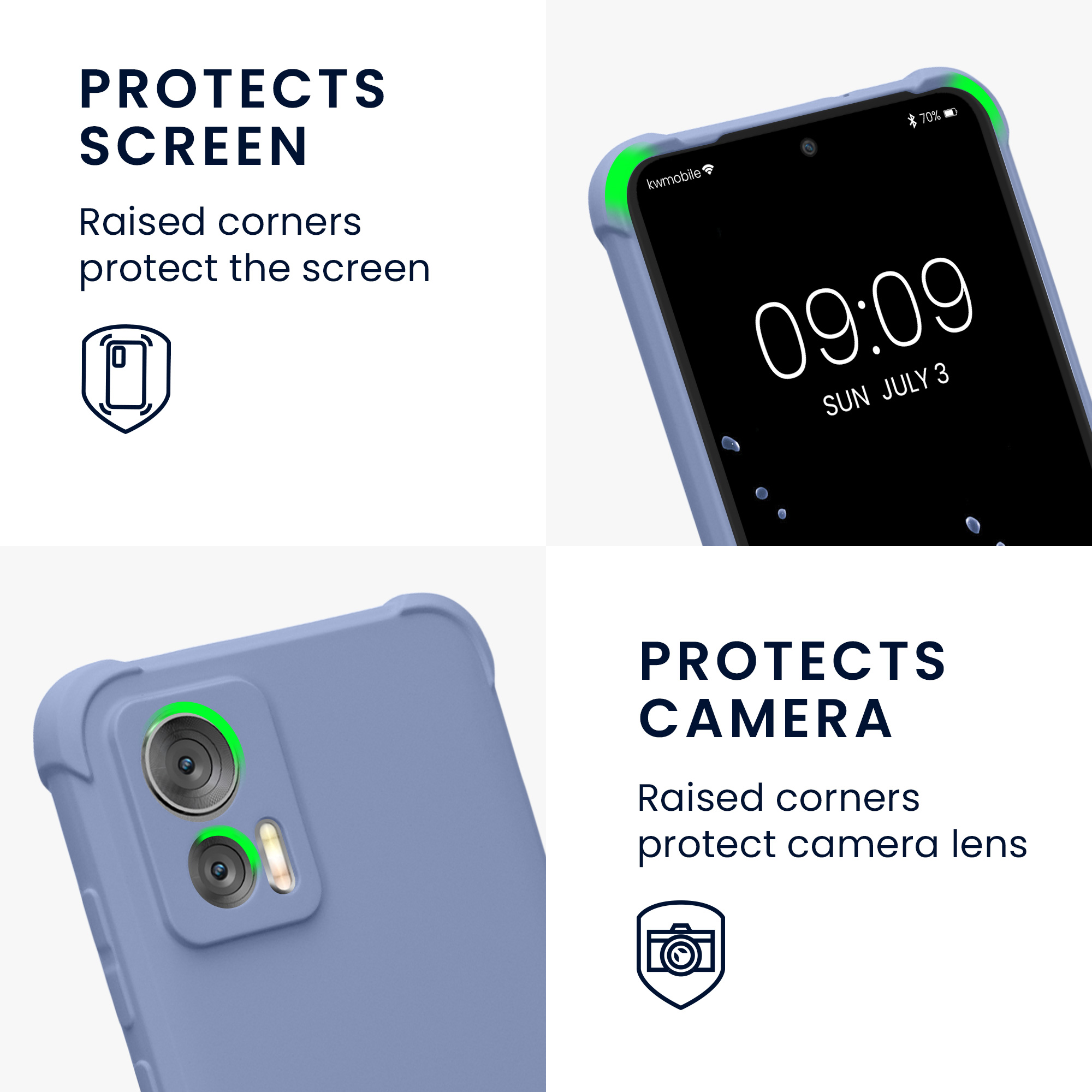 Crossbody kryt na mobil Motorola Edge 30 Neo kwmobile levandulový