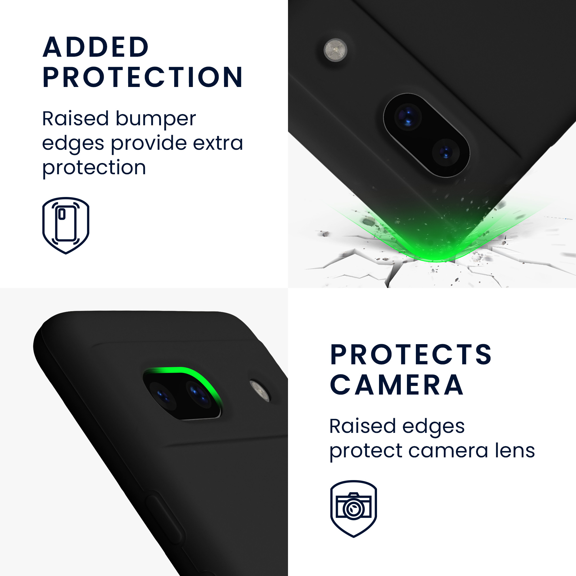 TPU kryt kwmobile Google Pixel 7a - černý
