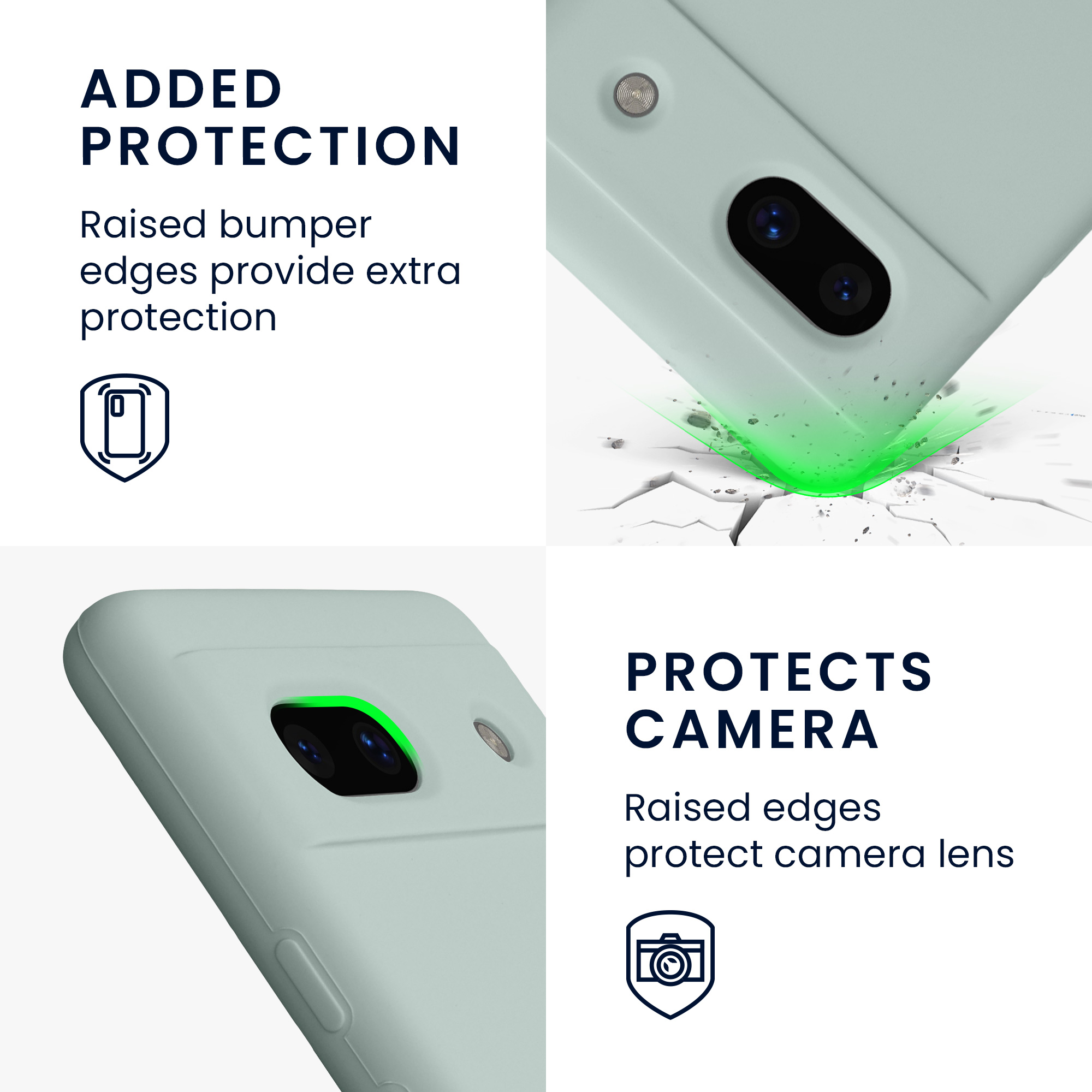 TPU kryt kwmobile Google Pixel 7a - Cool Mint