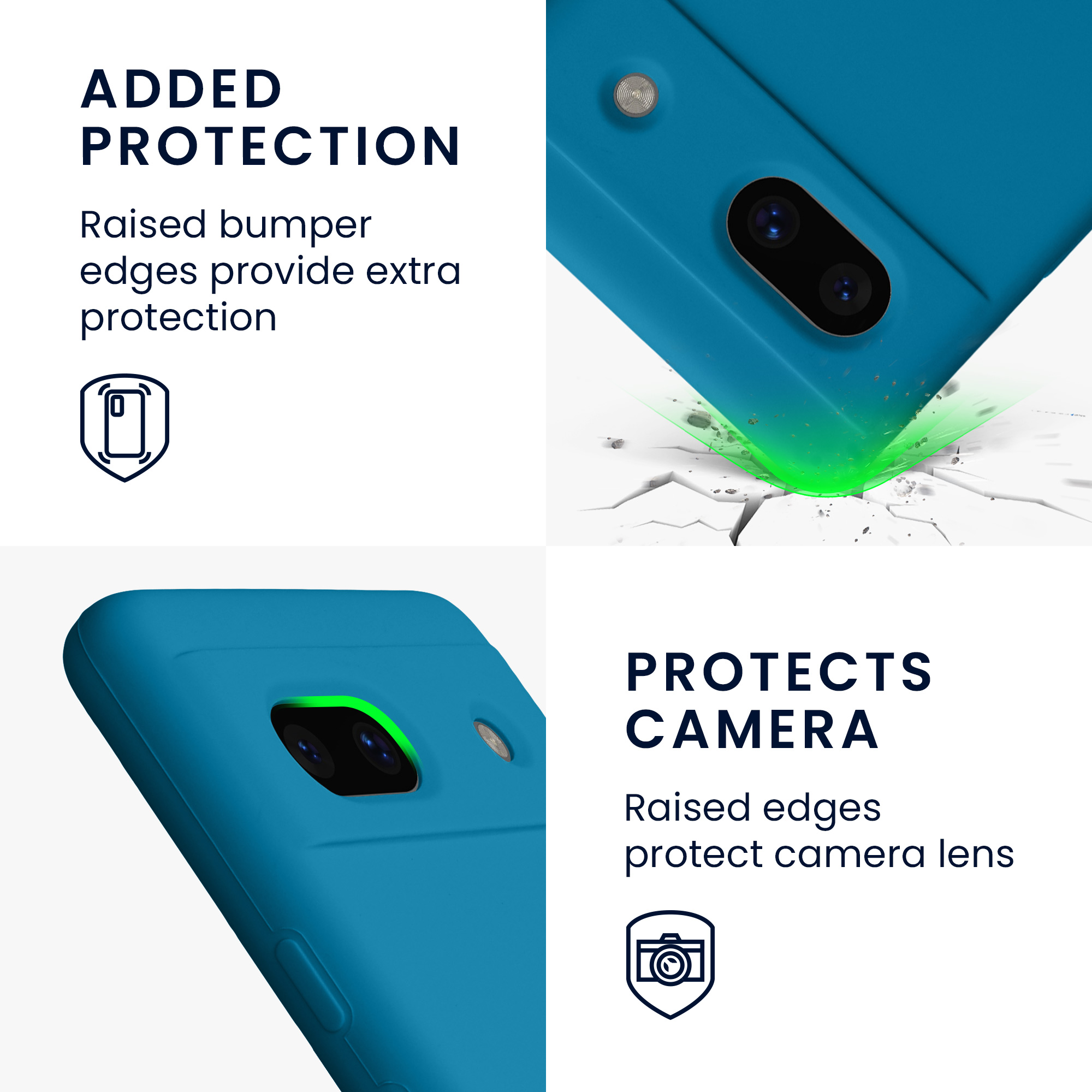 TPU kryt kwmobile Google Pixel 7a - Caribbean Blue