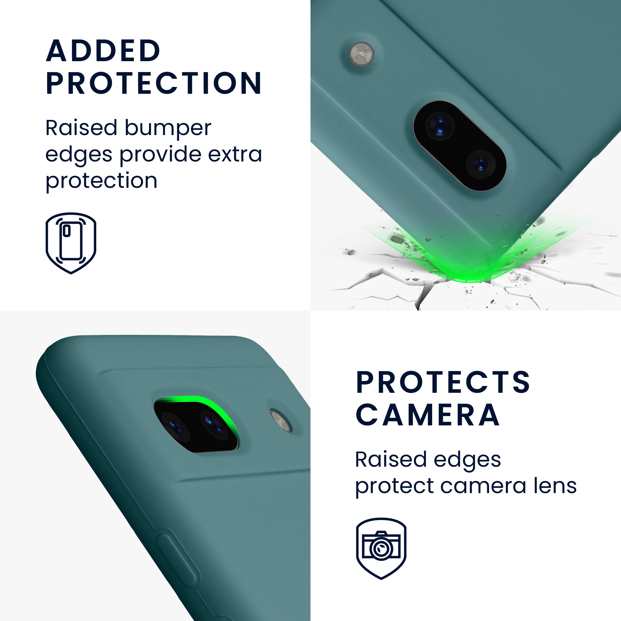 TPU kryt kwmobile Google Pixel 7a - tmavý Arctic Night