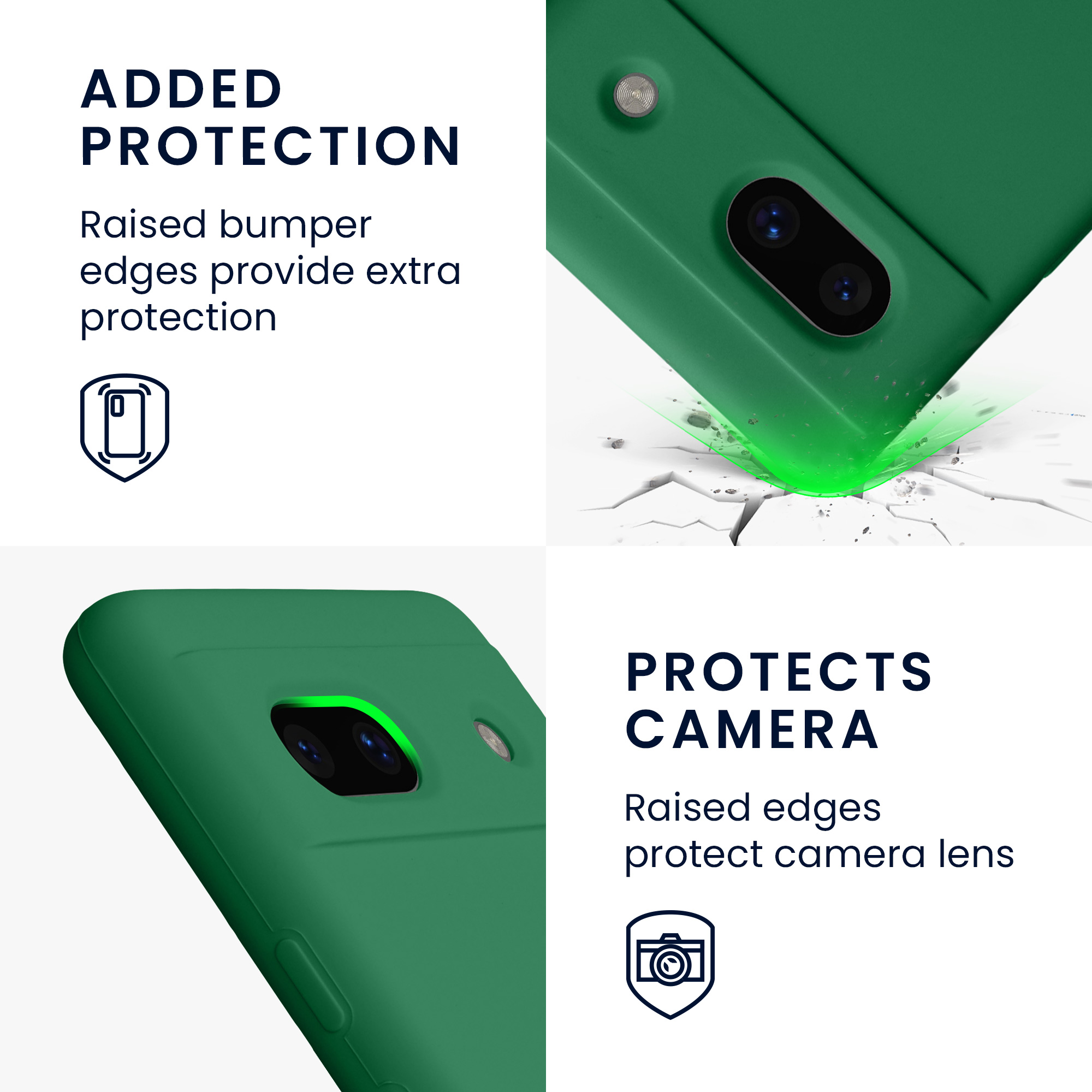 TPU kryt kwmobile Google Pixel 7a - Pixie Green