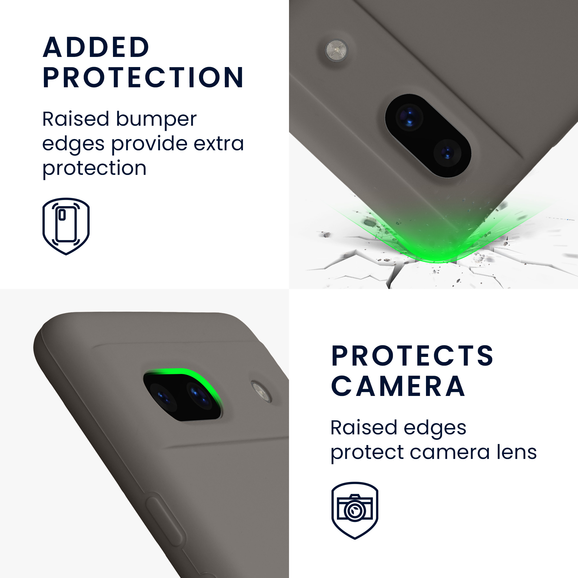 TPU kryt kwmobile Google Pixel 7a - Stone Dust