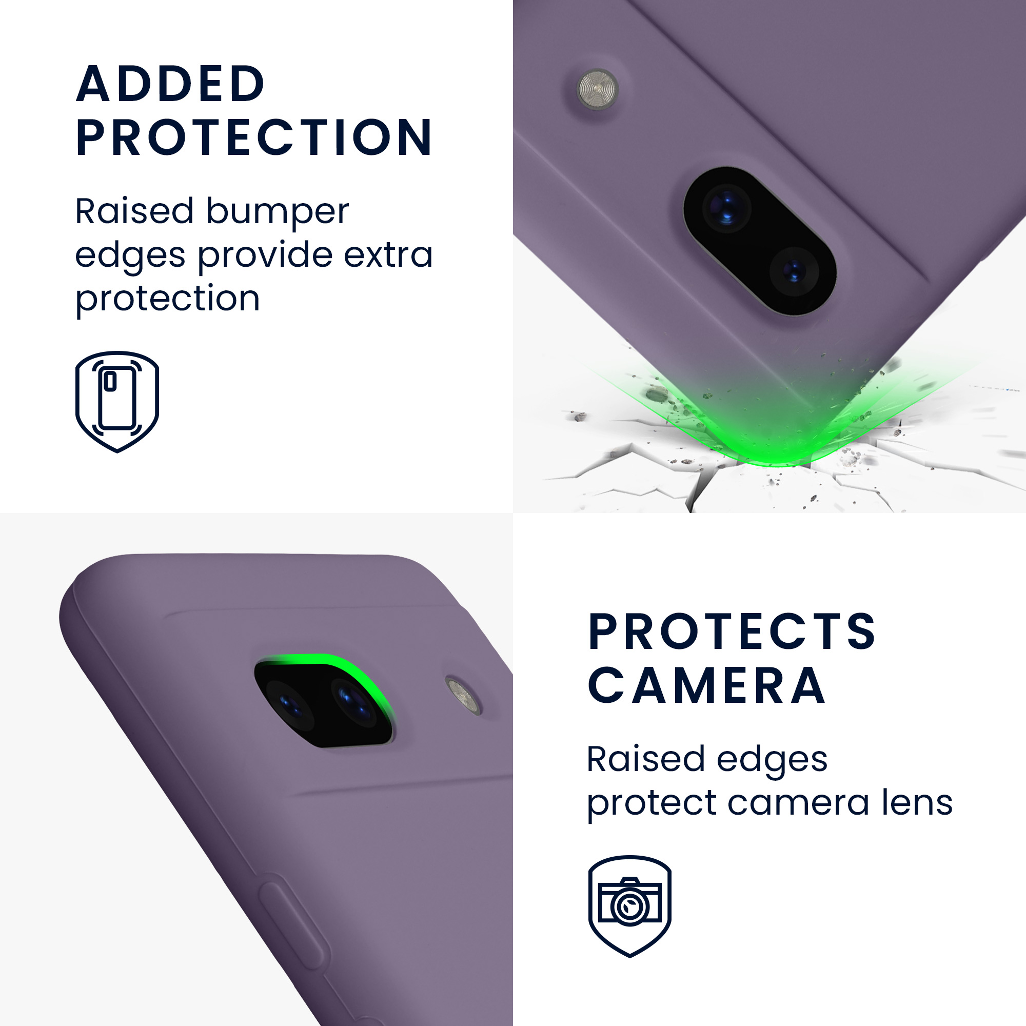 TPU kryt kwmobile Google Pixel 7a - Pale Iris