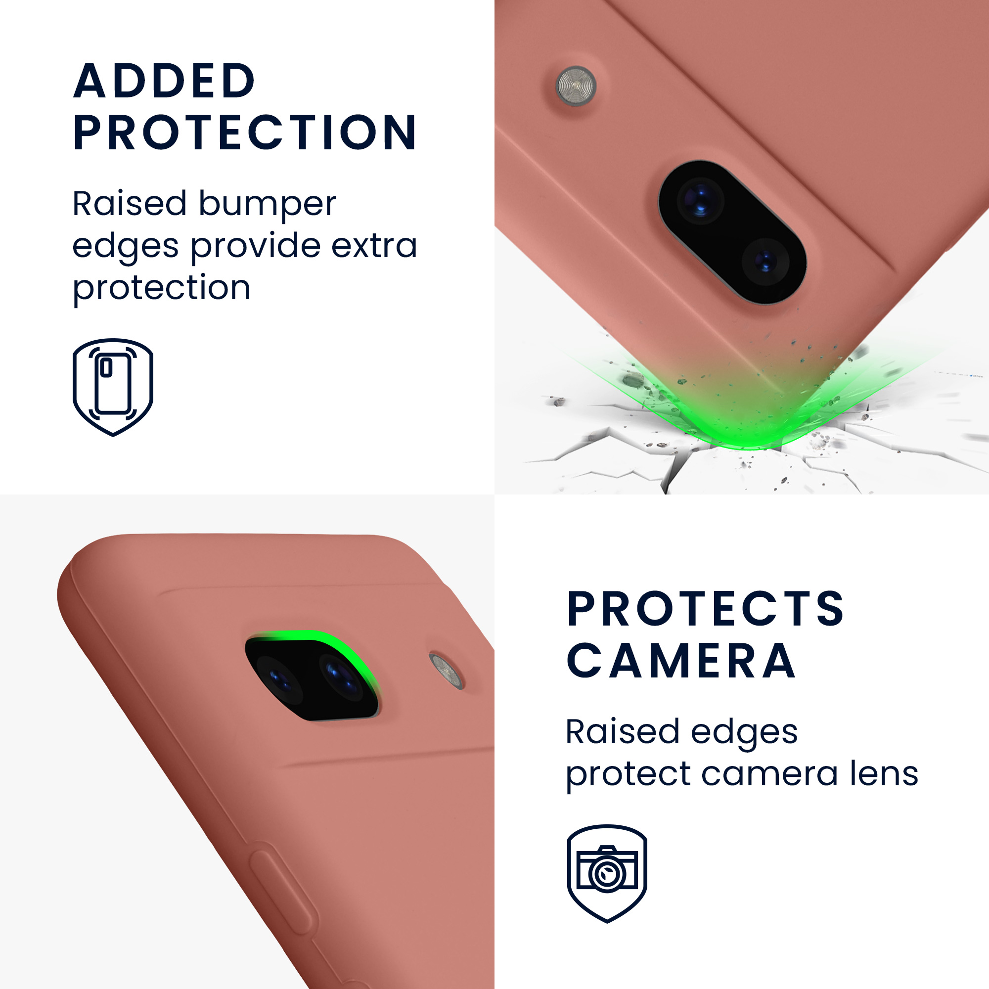 TPU kryt kwmobile Google Pixel 7a - Winter Rose