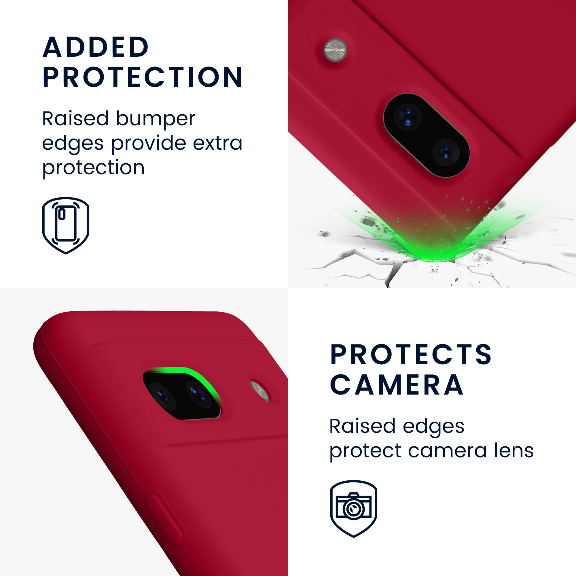 TPU kryt kwmobile Google Pixel 7a - Fuchsia Matte