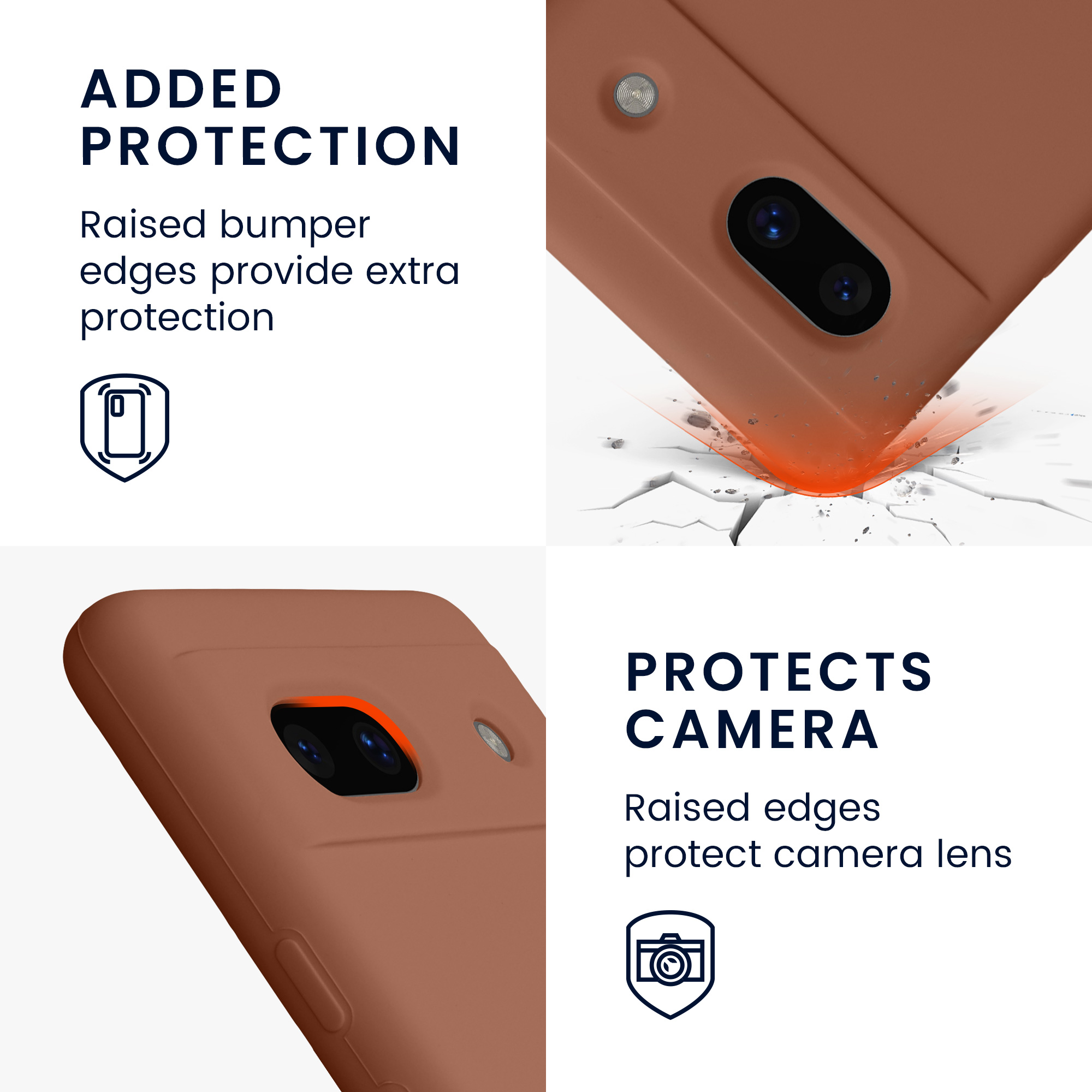 TPU kryt kwmobile Google Pixel 7a - Mocha